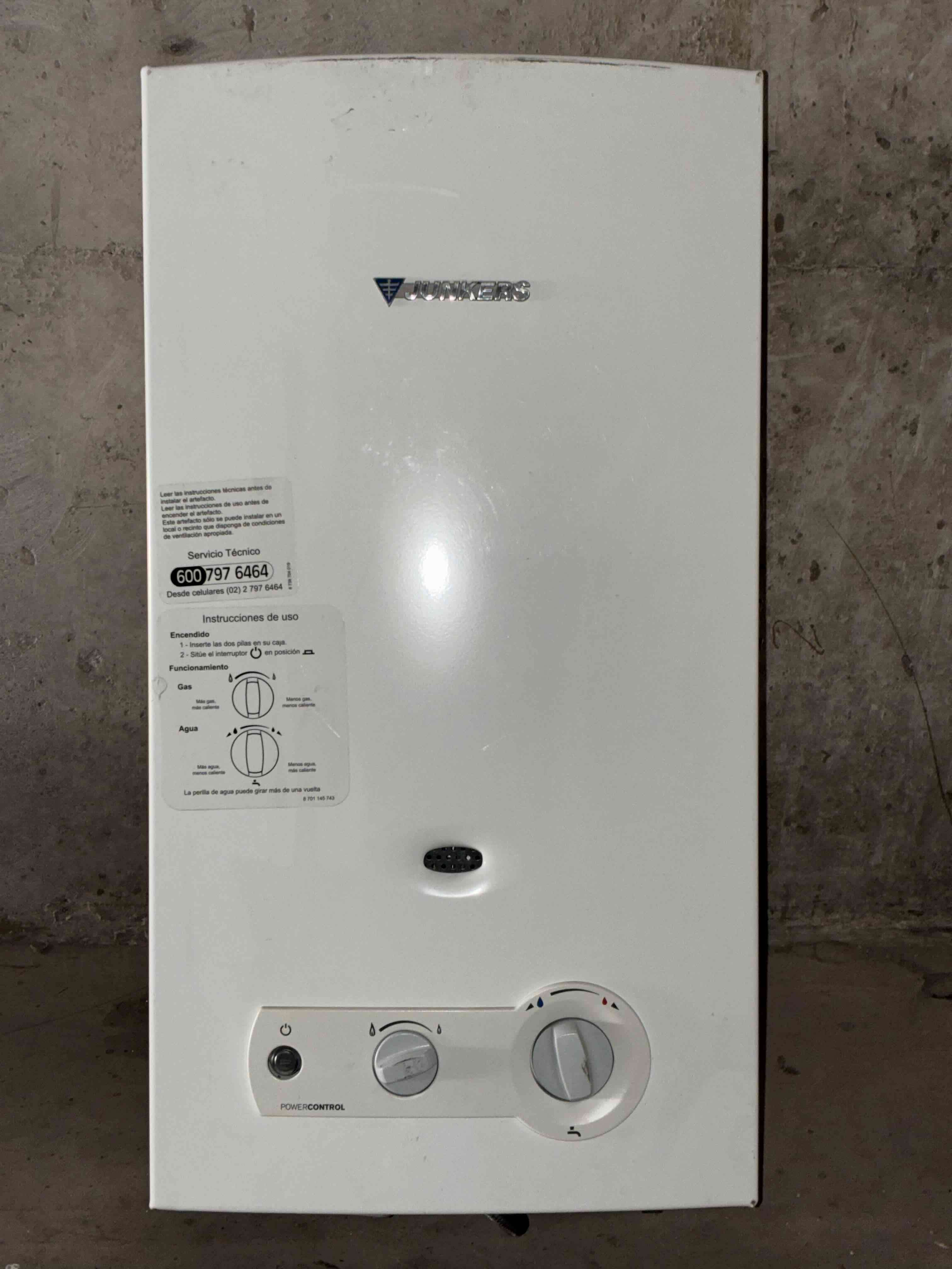 Calefón Junkers encendido electrónico - miniatura 3