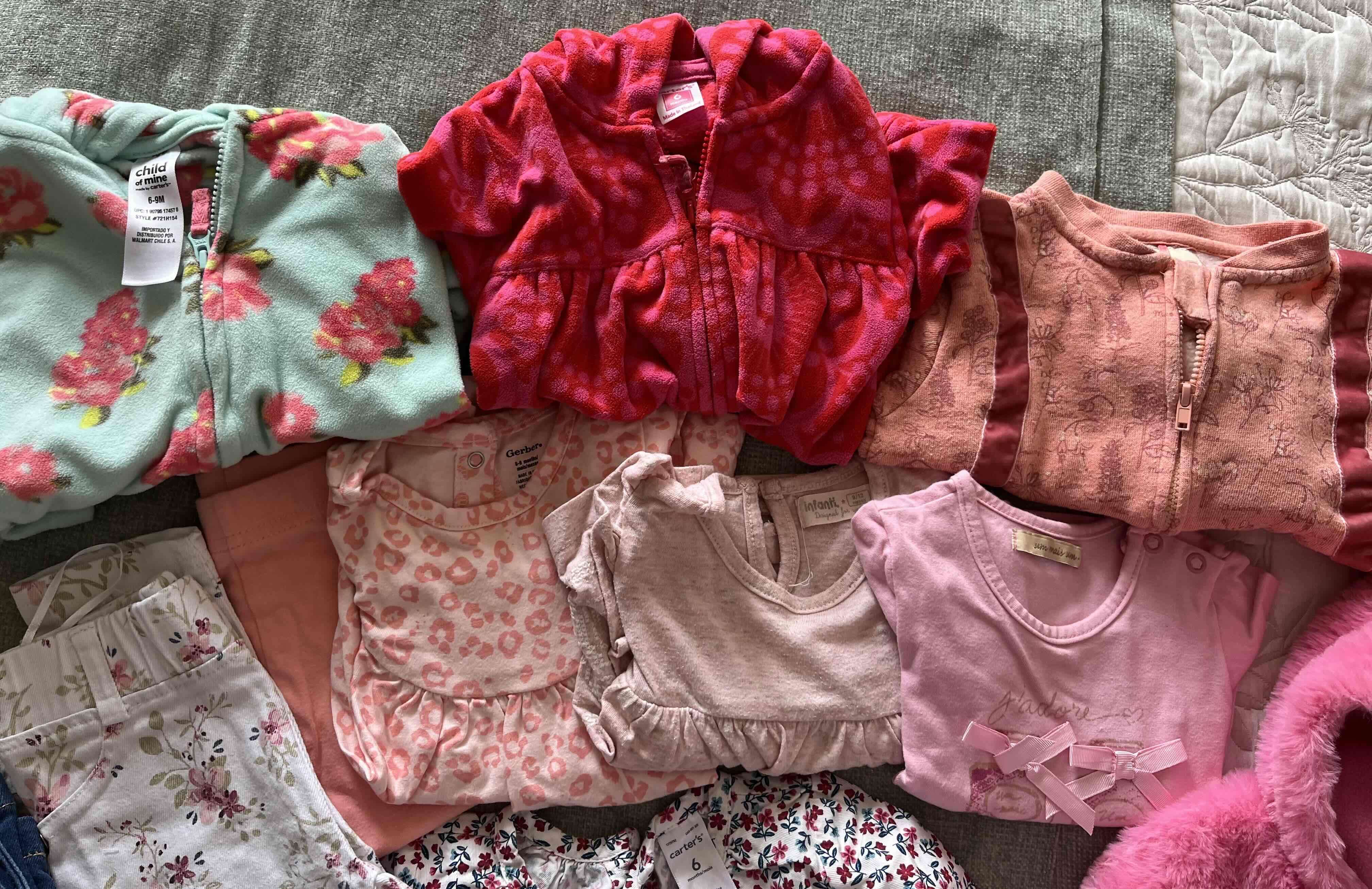 Ropa de niña, abrigo y vestido Talla 6-9 meses - 2