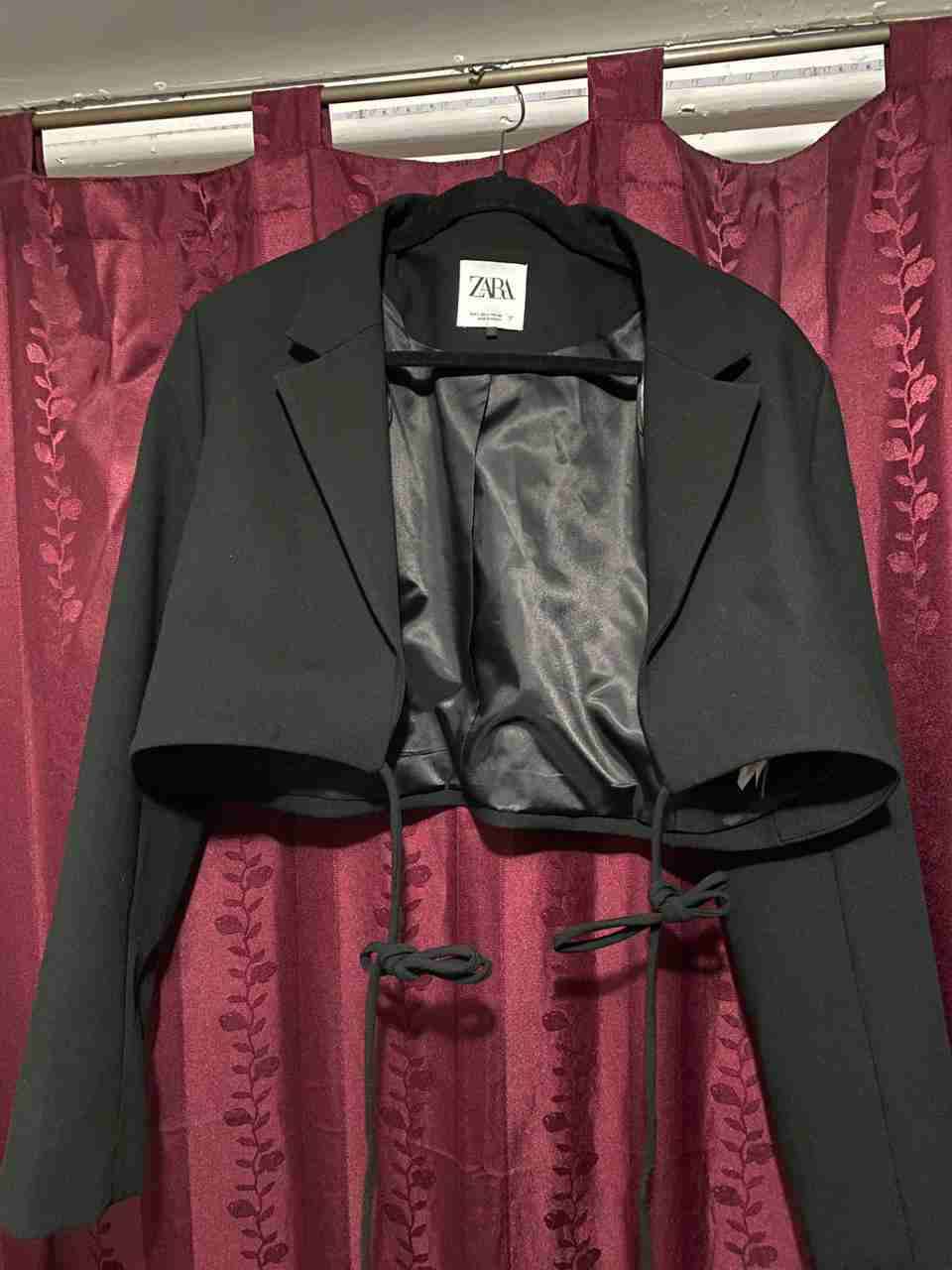 Blazer corto negro Zara - miniatura 1