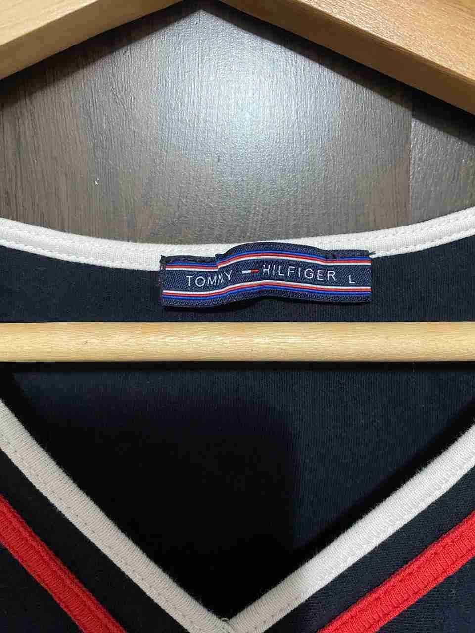 Vestido Azul marino cuello en V - 2