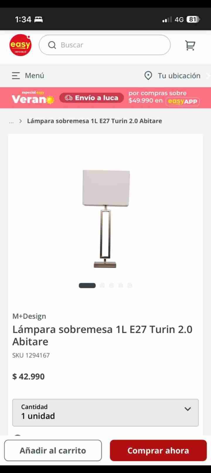 Lámpara de mesa moderna - miniatura 3