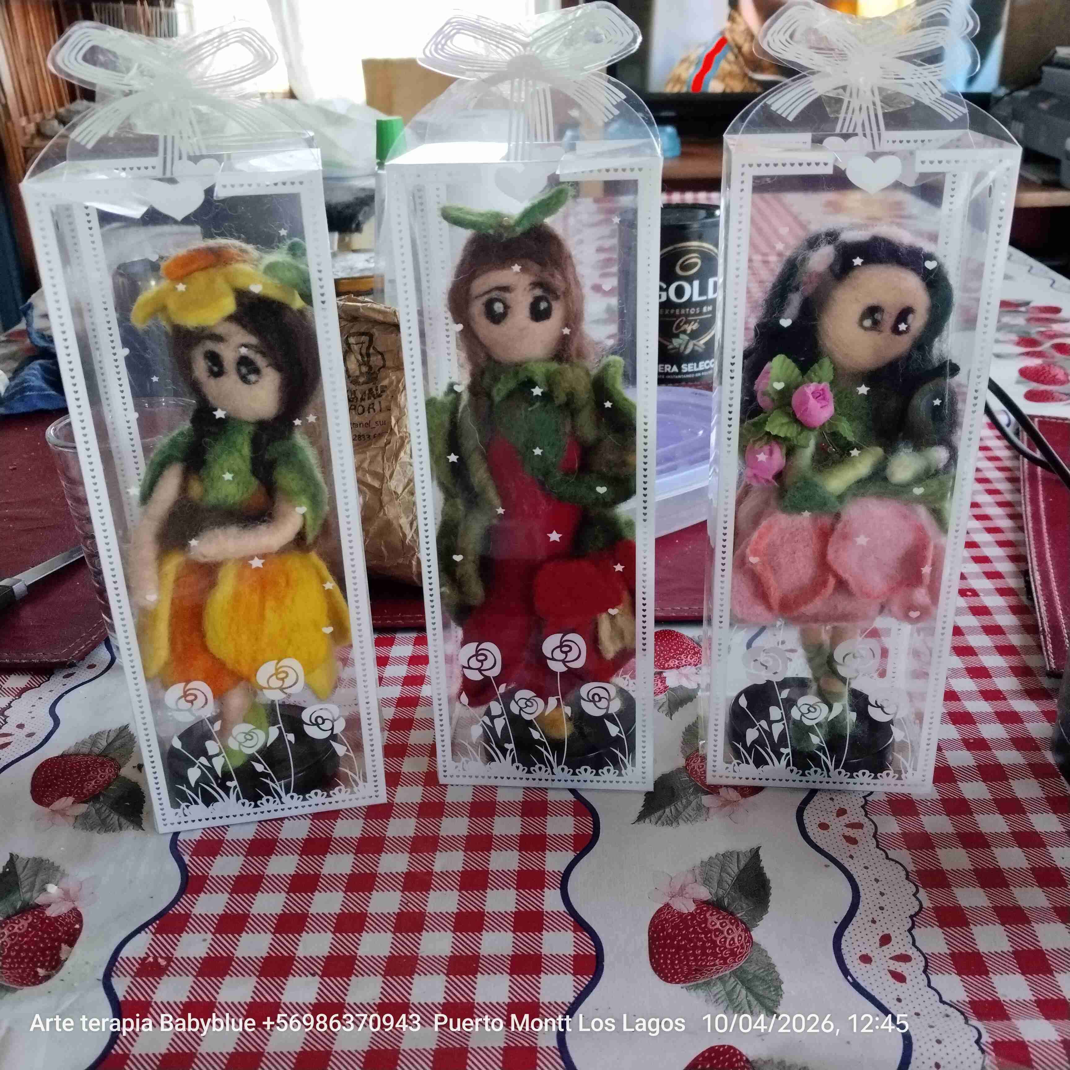 Figuras de fieltro decorativas