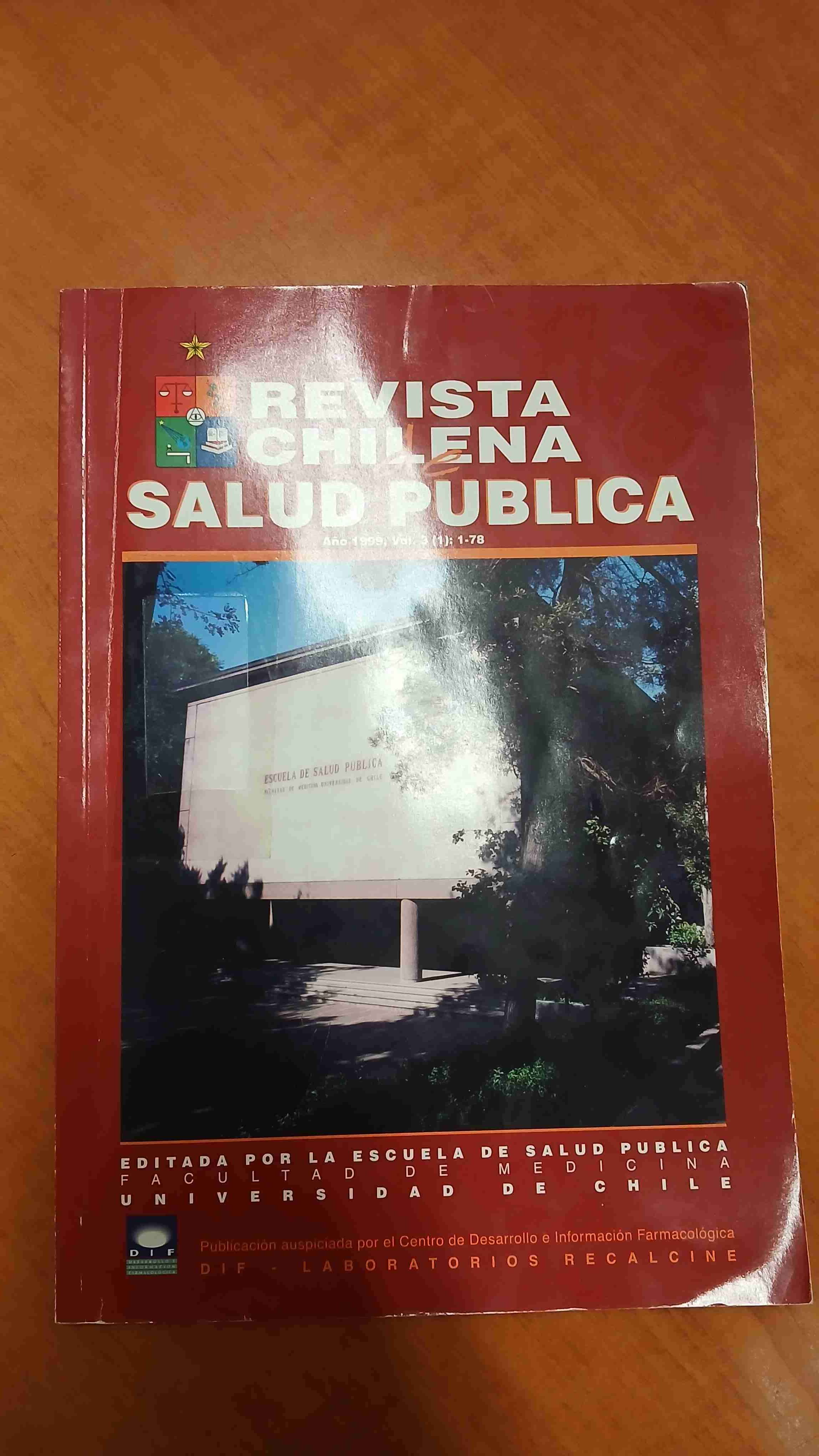Revista Chilena de Salud Pública Vol. 3 UCH - 1
