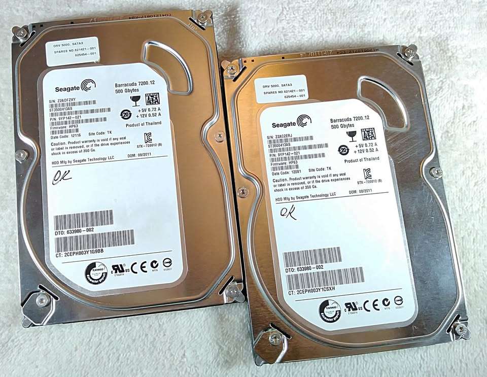 Discos duros WD 500GB - 2