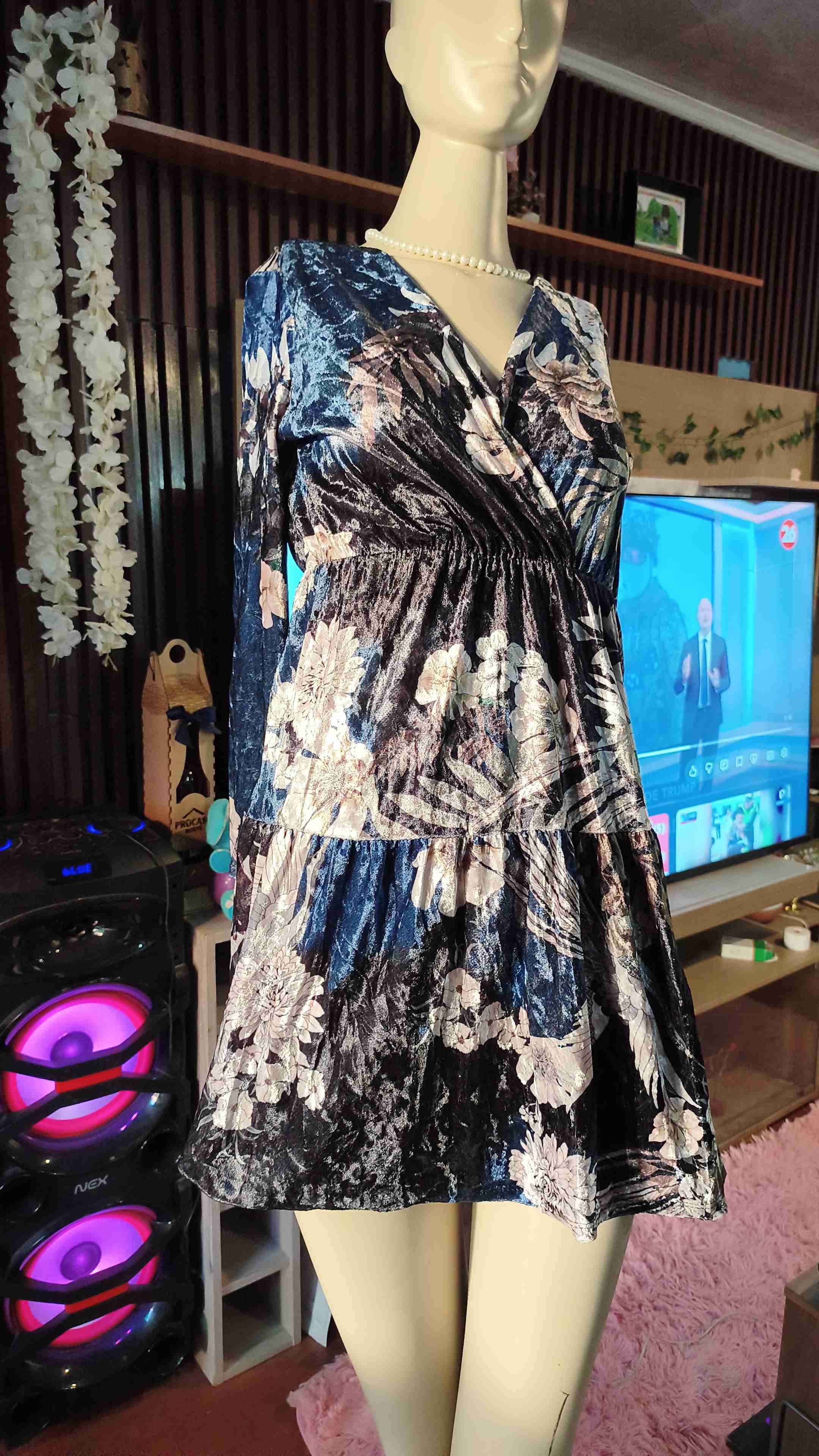 Vestido de verano estampado tropical - miniatura 3