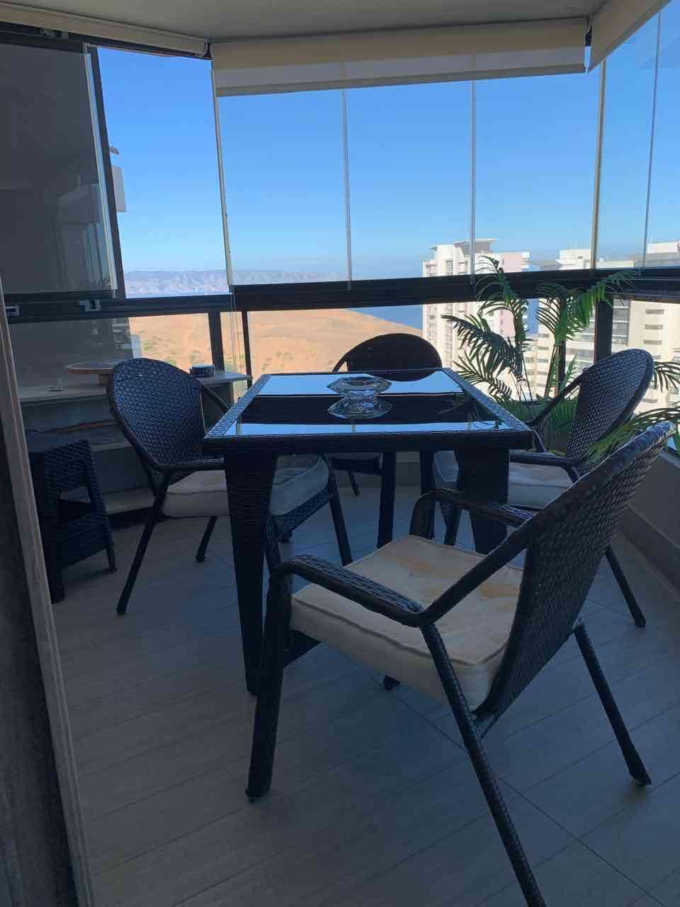 Set de comedor exterior símil ratán - 1