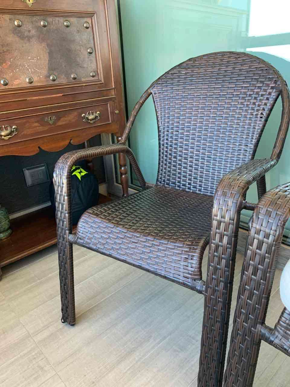 Set de comedor exterior símil ratán - 3