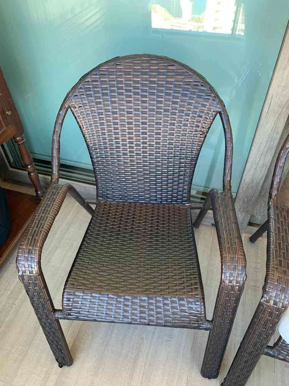 Set de comedor exterior símil ratán - 4