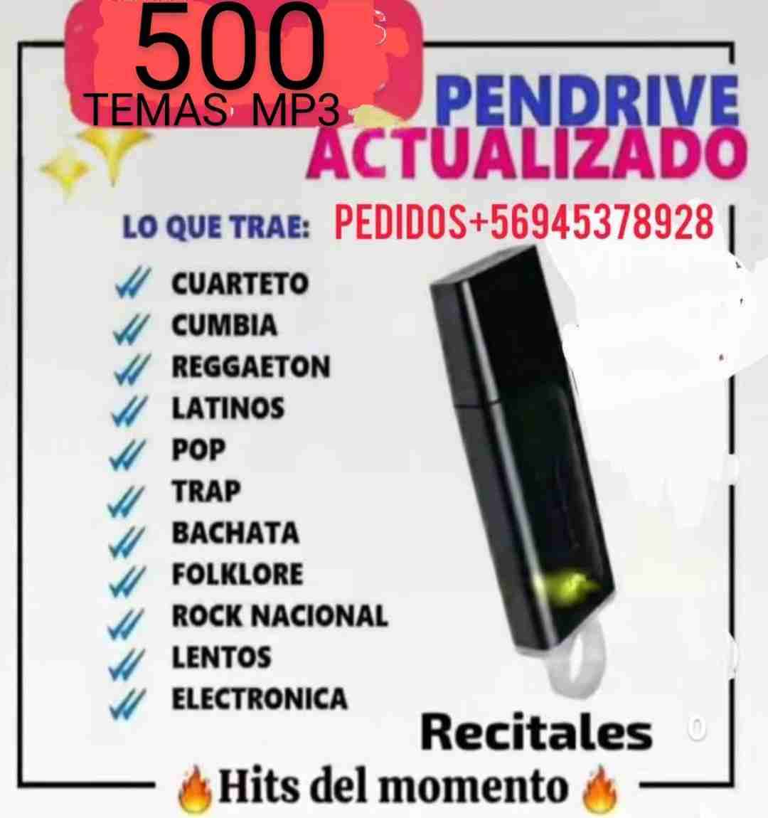 Pendrive 500 Temas MP3
