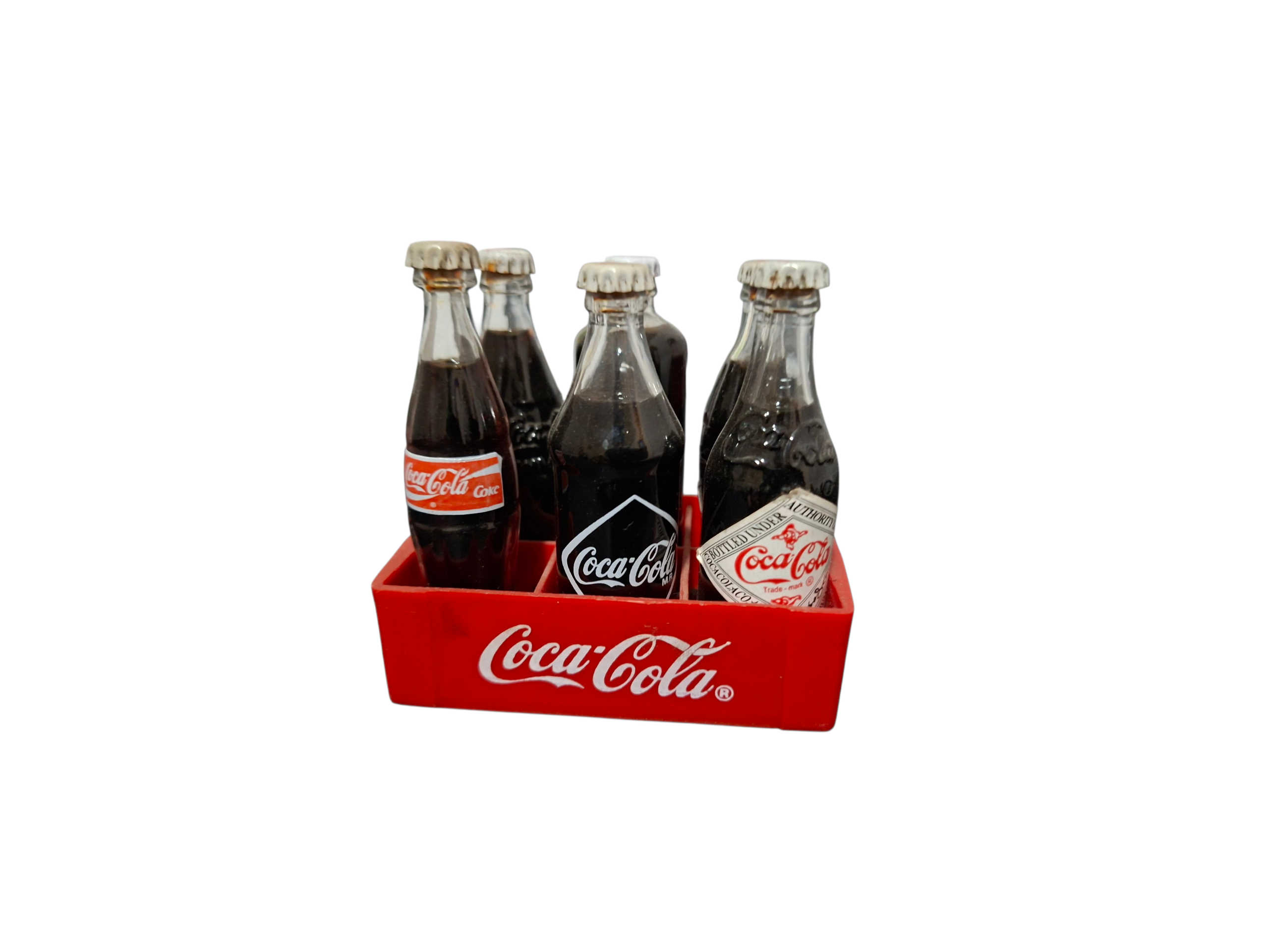 Set botellas Coca-Cola vintage - miniatura 1