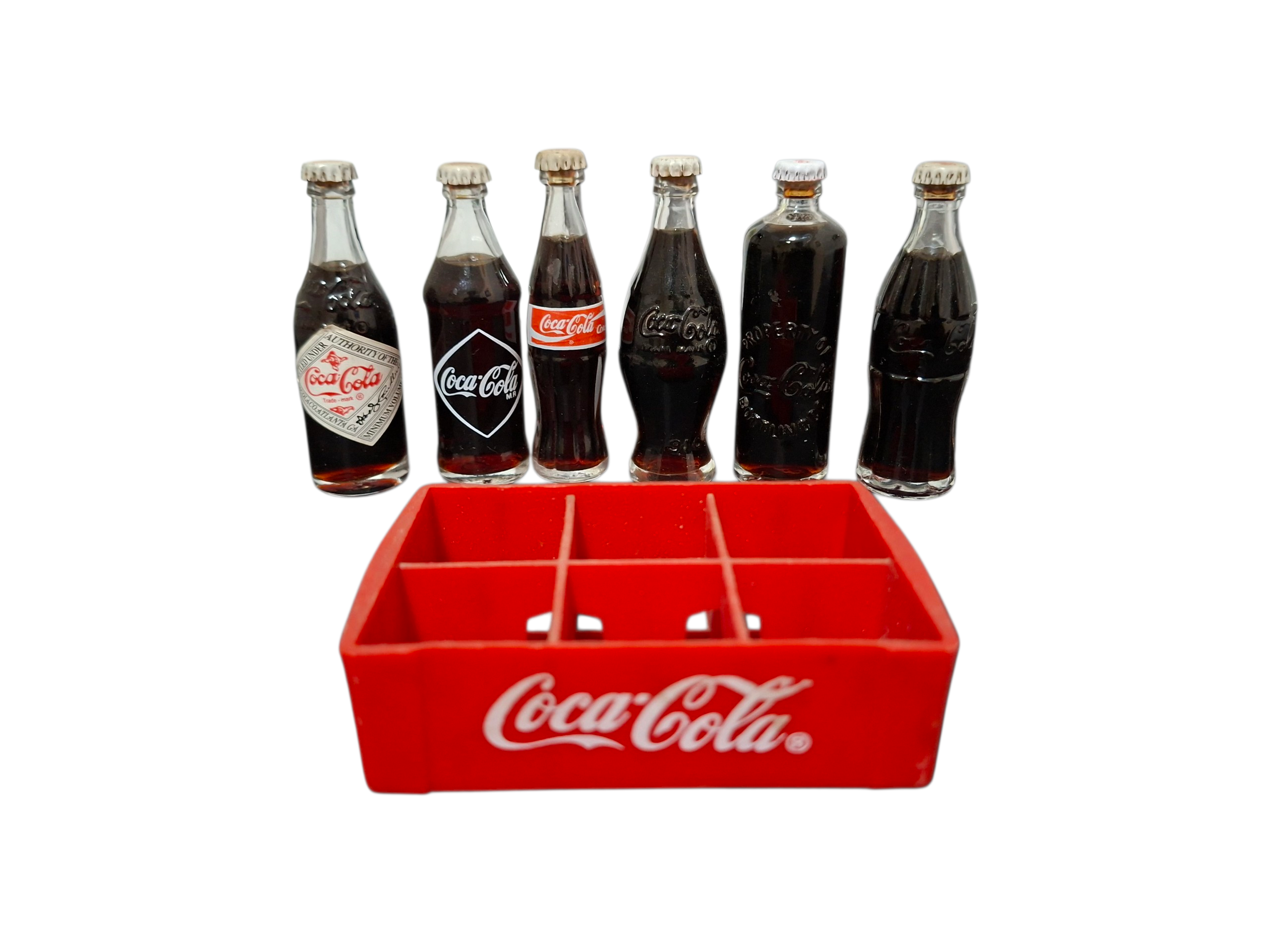 Set botellas Coca-Cola vintage - miniatura 2