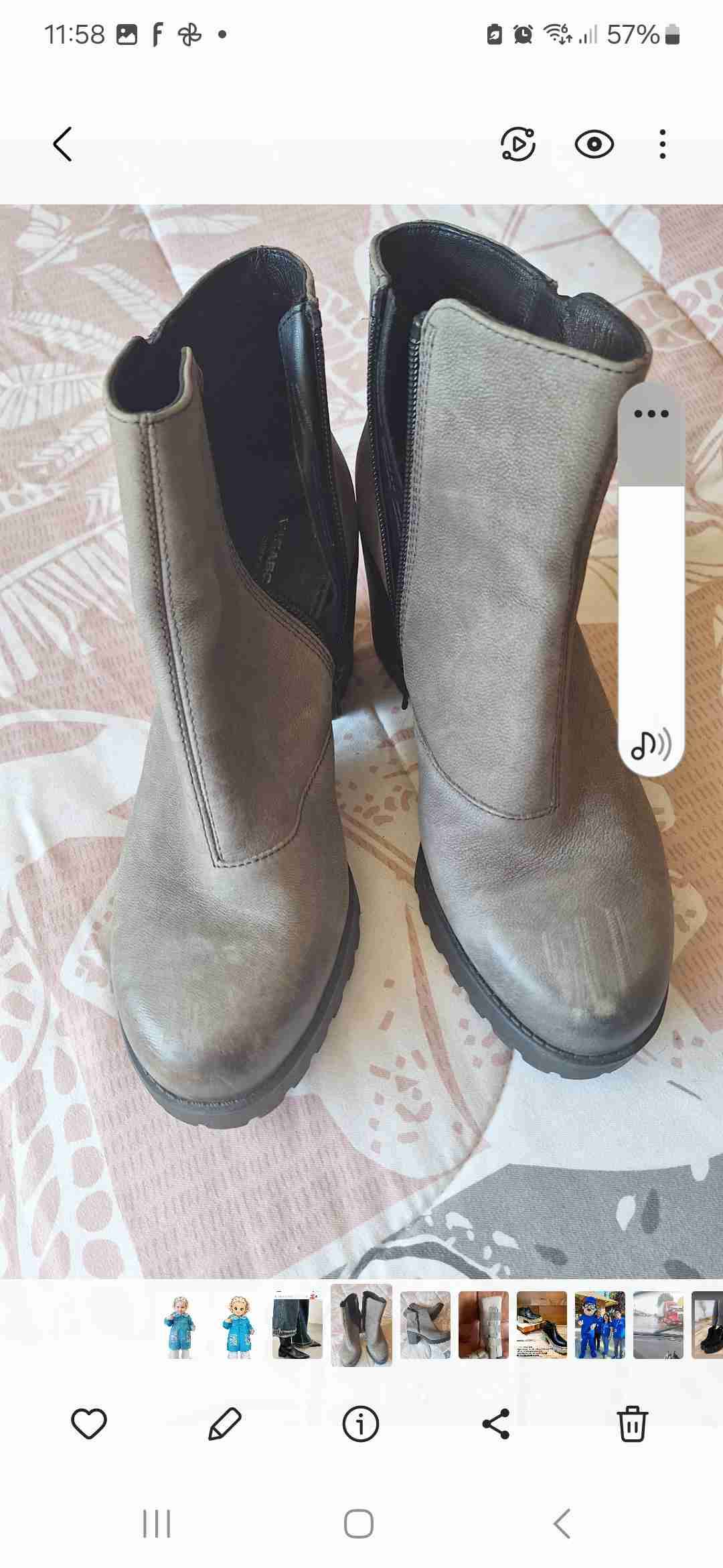 Botines grises con tacón - miniatura 2