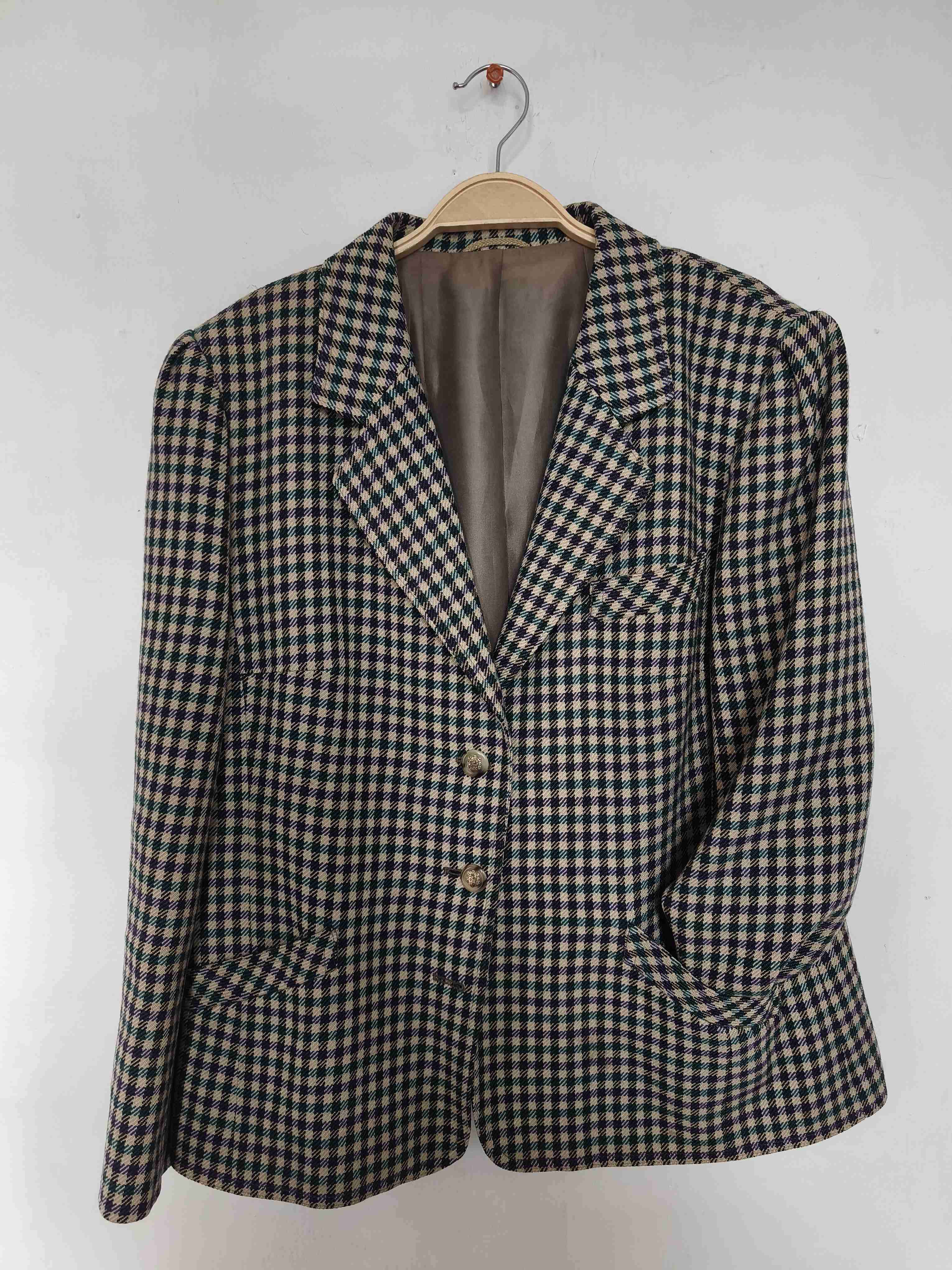 Blazer de cuadros vintage - 1