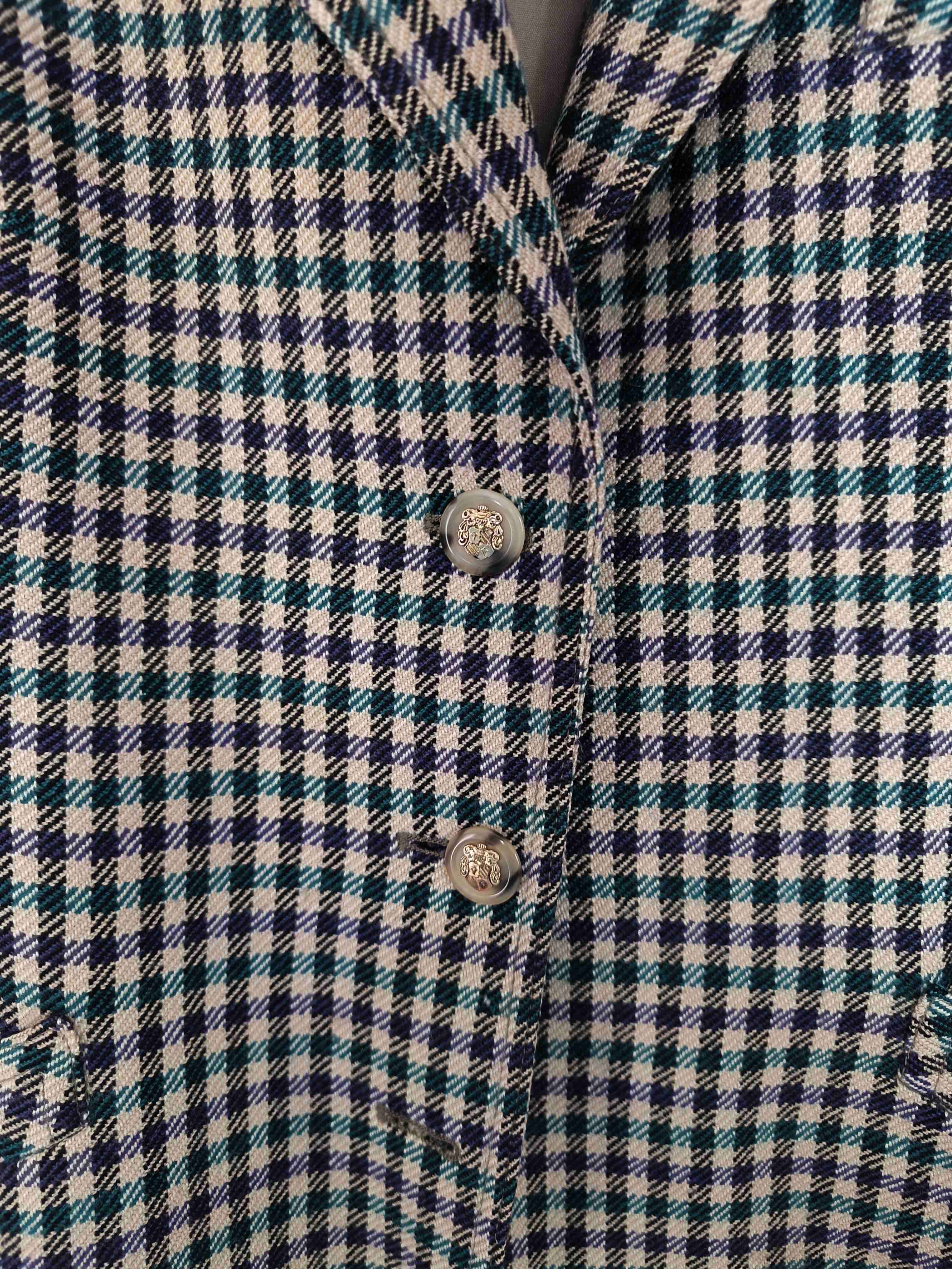 Blazer de cuadros vintage - 3