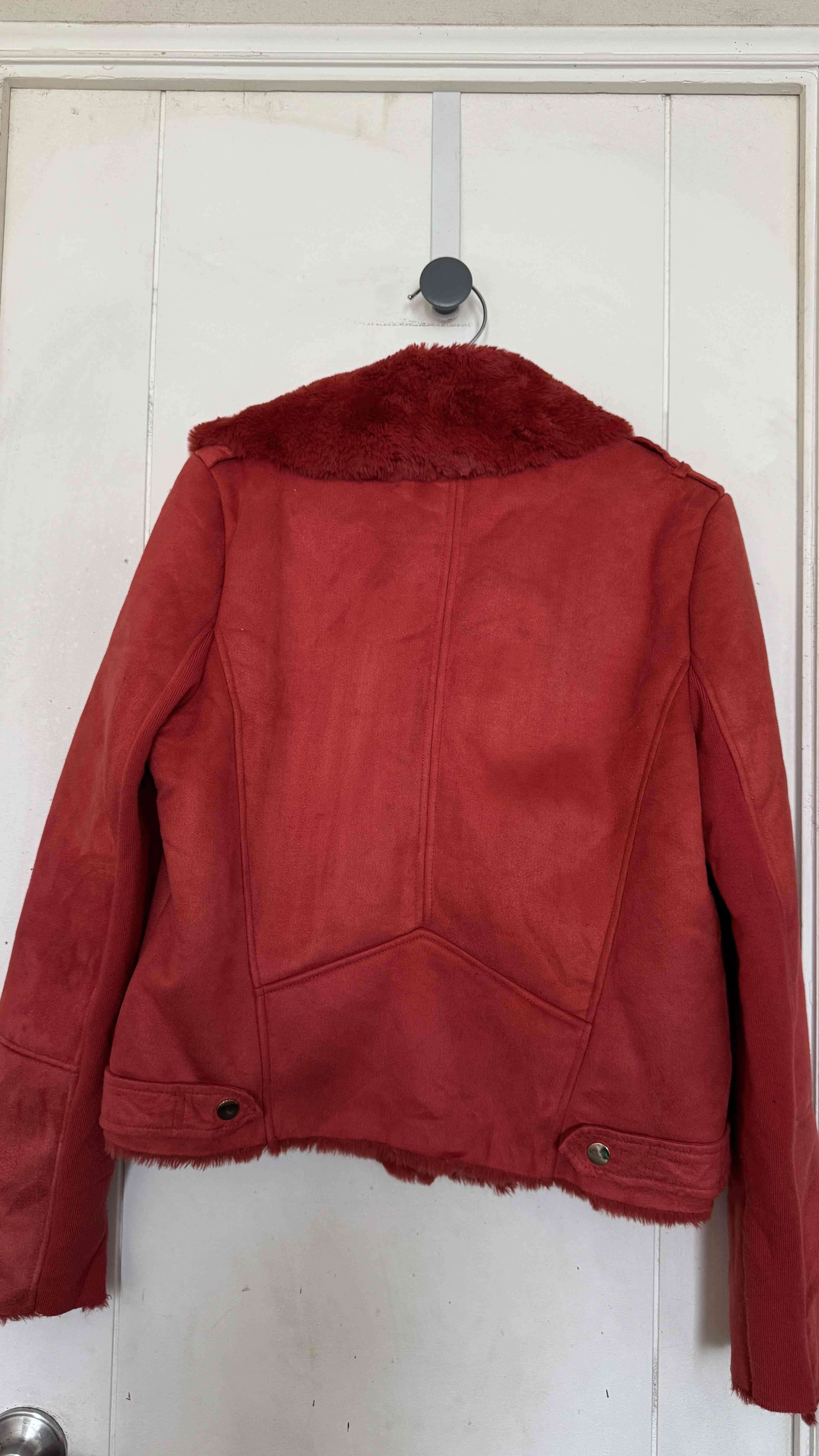 Cazadora River Island Mujer  Gamuza rojo ladrillo - miniatura 4