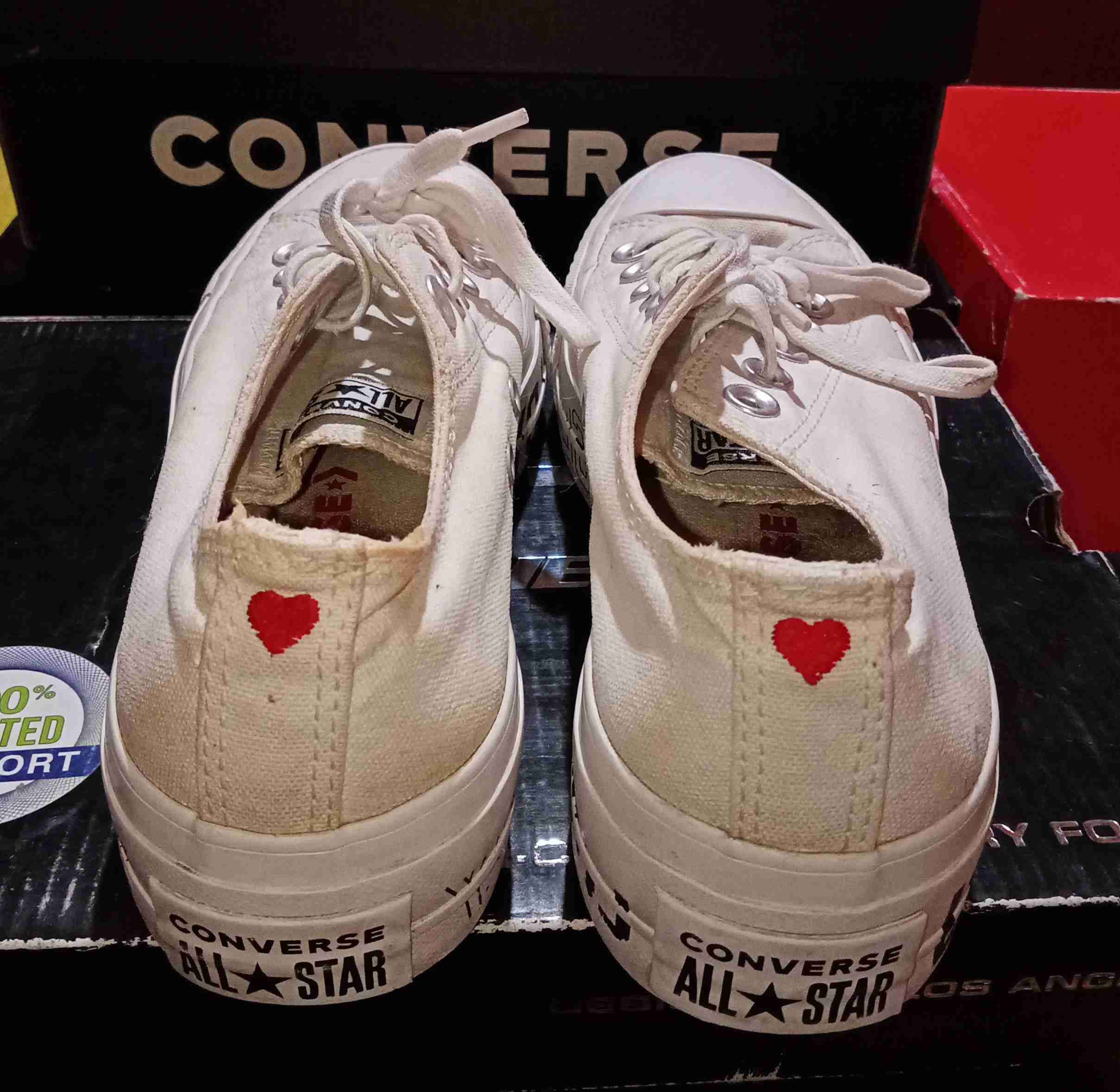 Zapatillas Converse blancas Love Fearlessly - miniatura 3