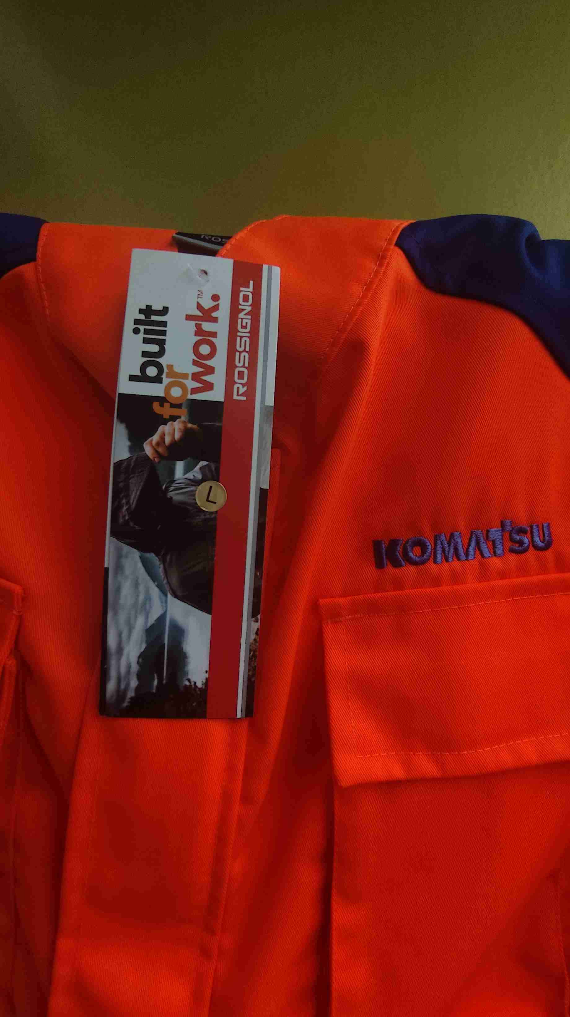 Buzo desechable Atox naranja +buzo piloto komatsu - miniatura 3