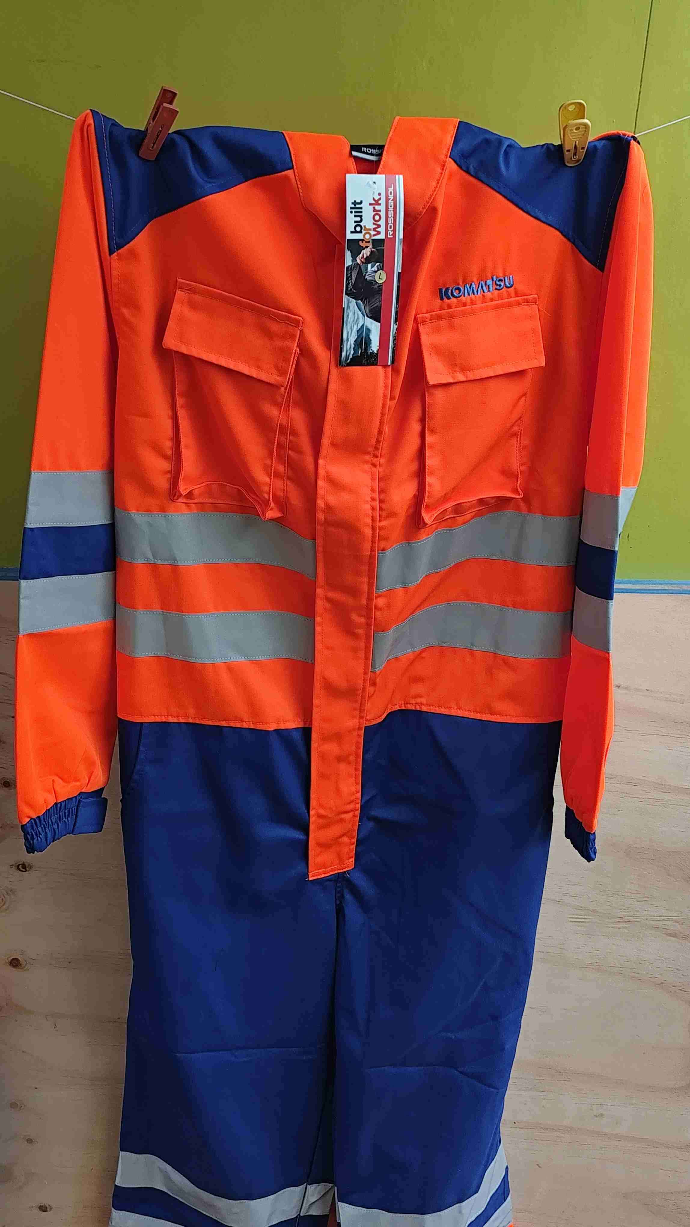 Buzo desechable Atox naranja +buzo piloto komatsu - miniatura 5