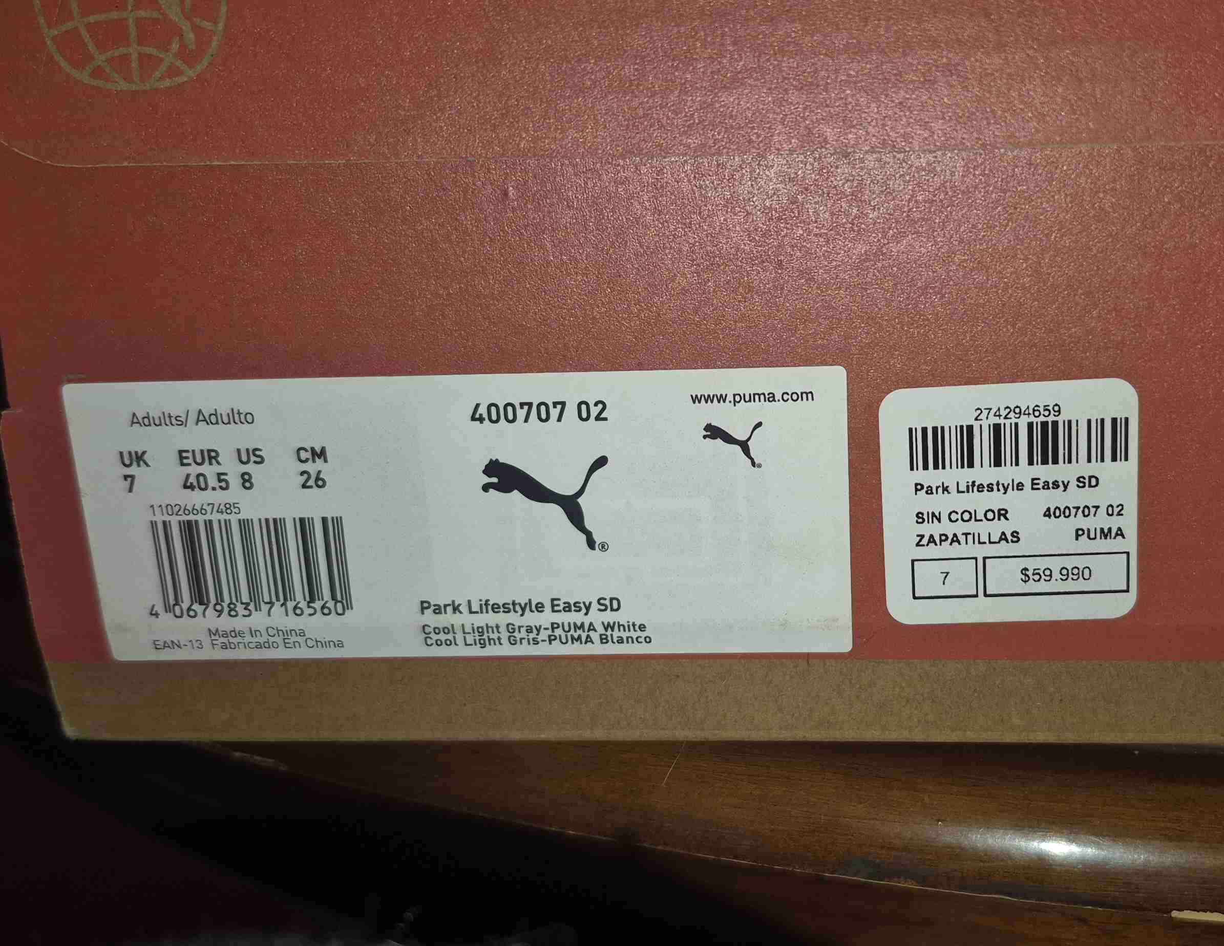 Zapatillas Puma modelo Park Lifestyle Easy SD - miniatura 6