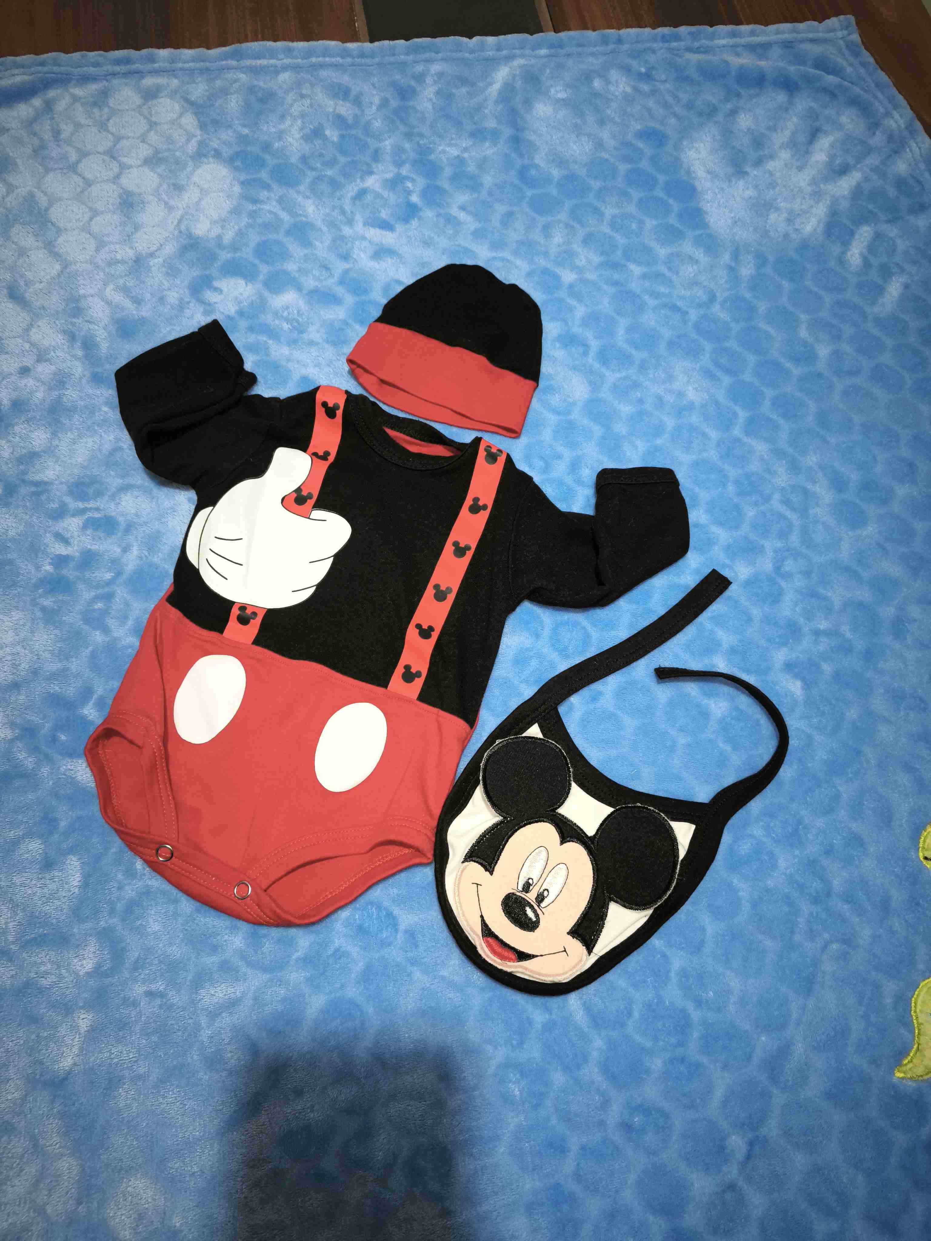 Body Mickey Mouse con gorro y babero - miniatura 1