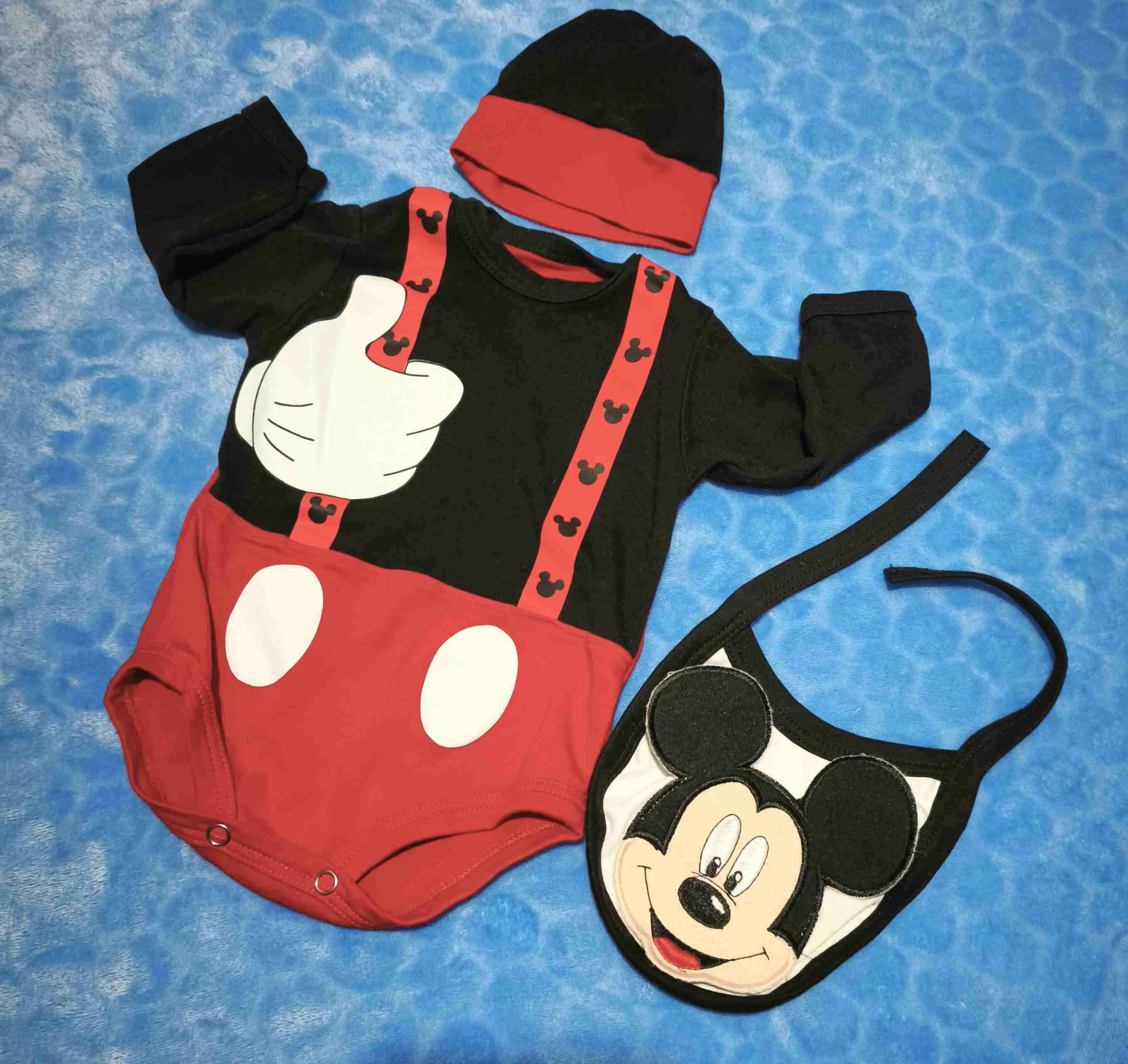 Body Mickey Mouse con gorro y babero - miniatura 2