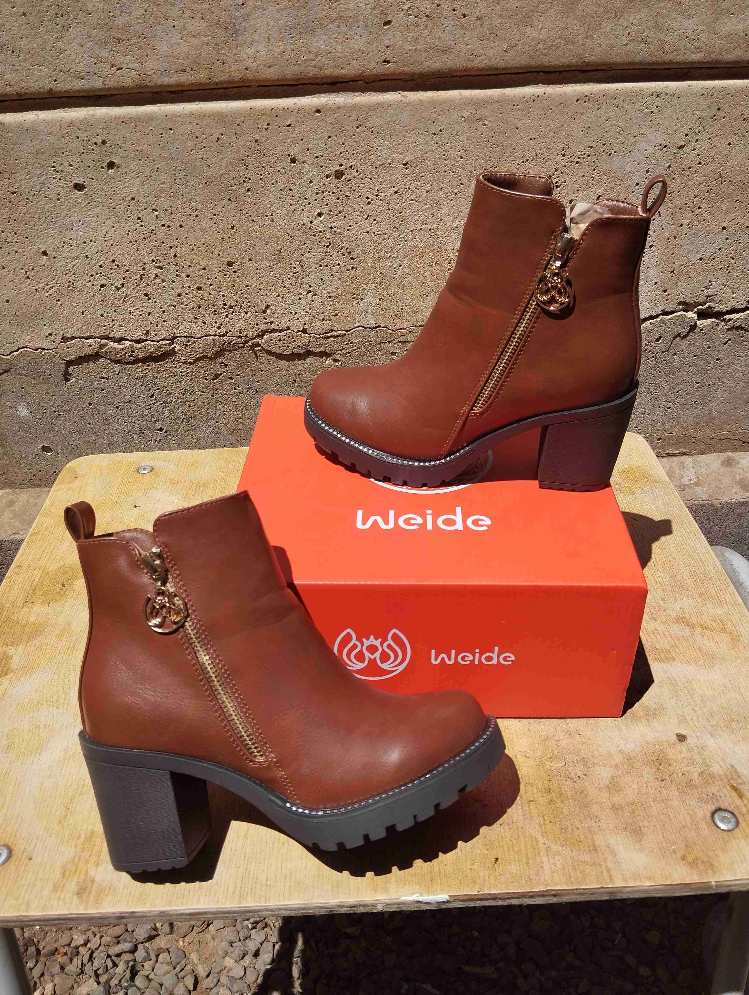 Botines de cuero Weide marrones - miniatura 3