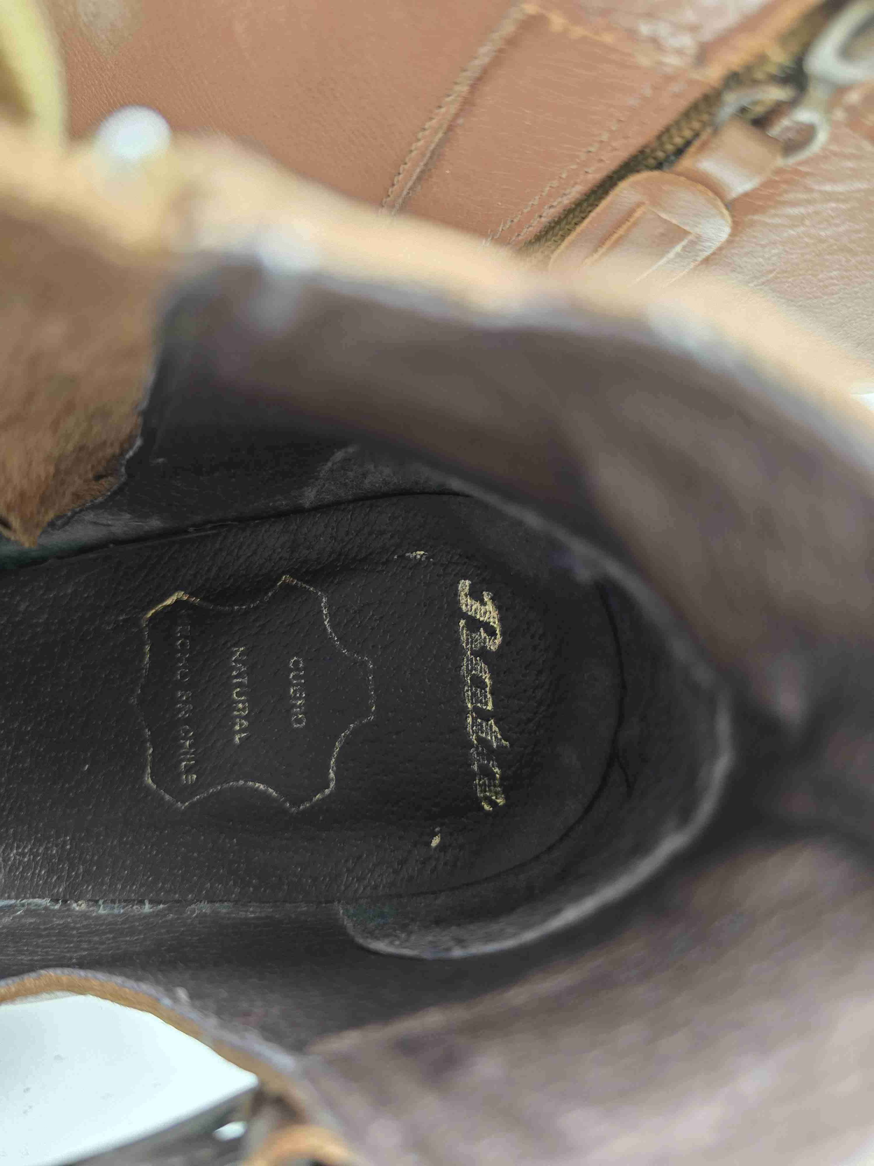 Botín cuero 36 marrón con hebilla - miniatura 8