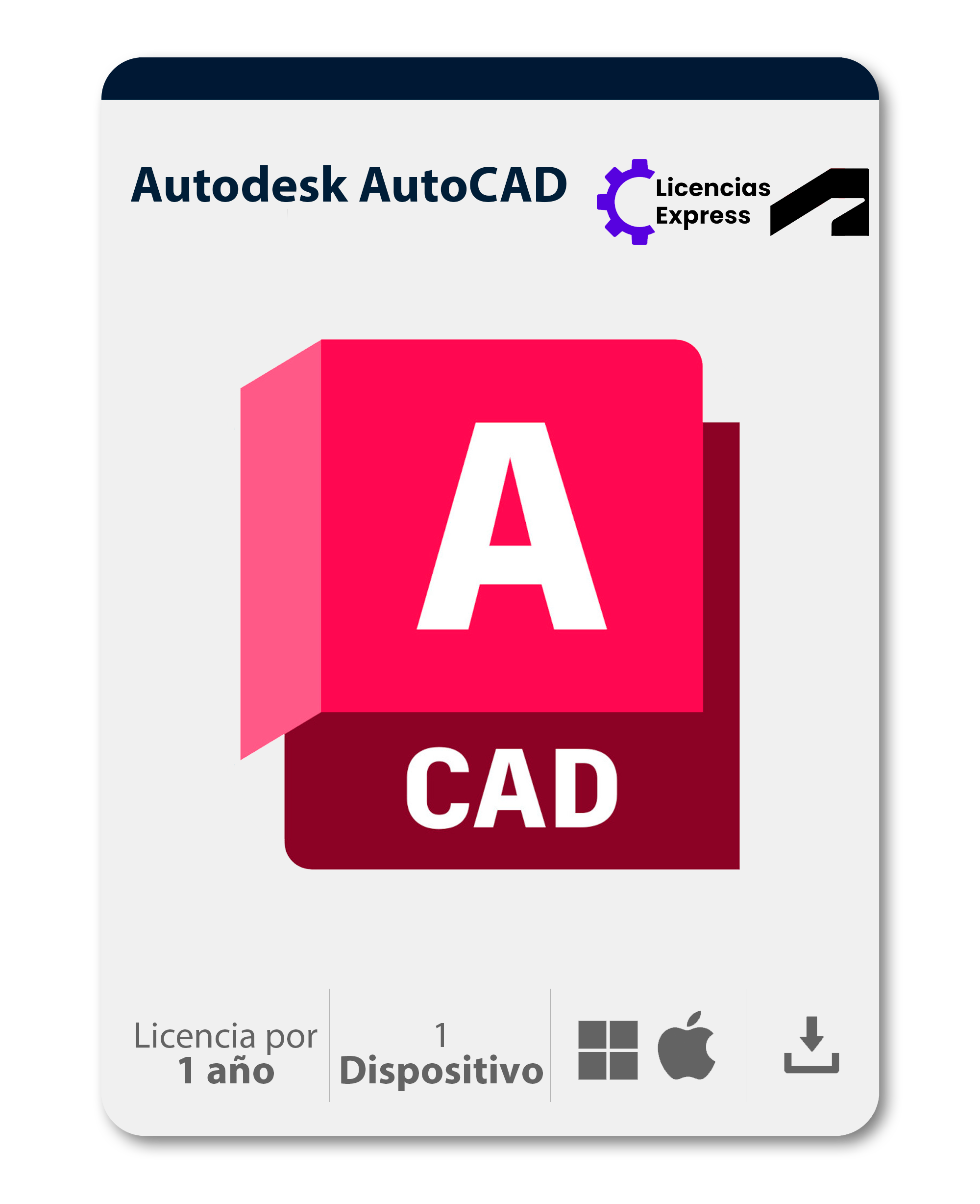 Licencia Autodesk AutoCAD 1 año