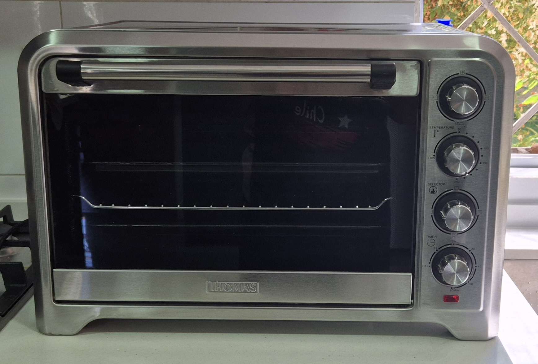 Horno eléctrico Thomas 42 litros color plateado - miniatura 2