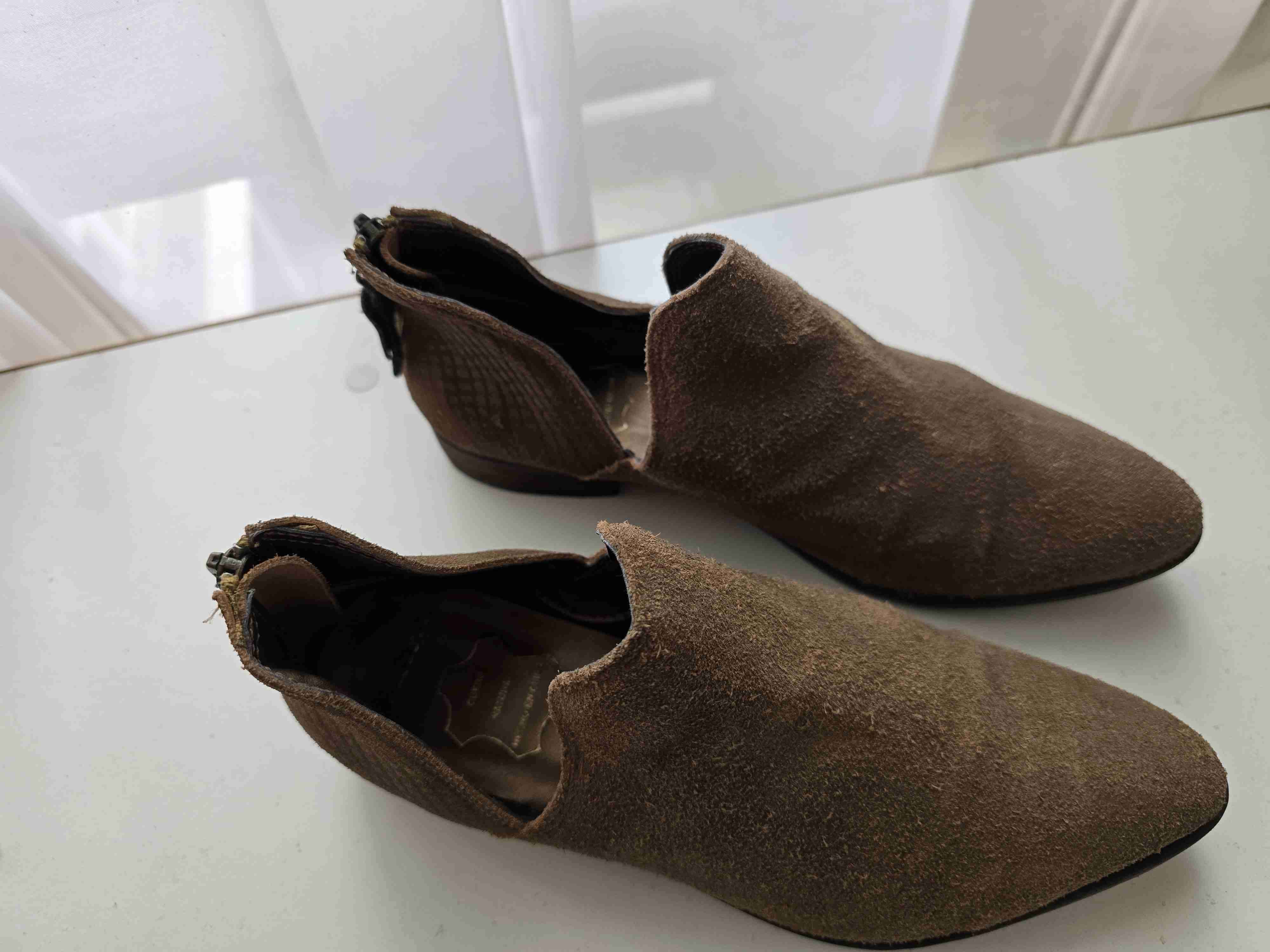 Botines café de Cuero T36 - miniatura 2