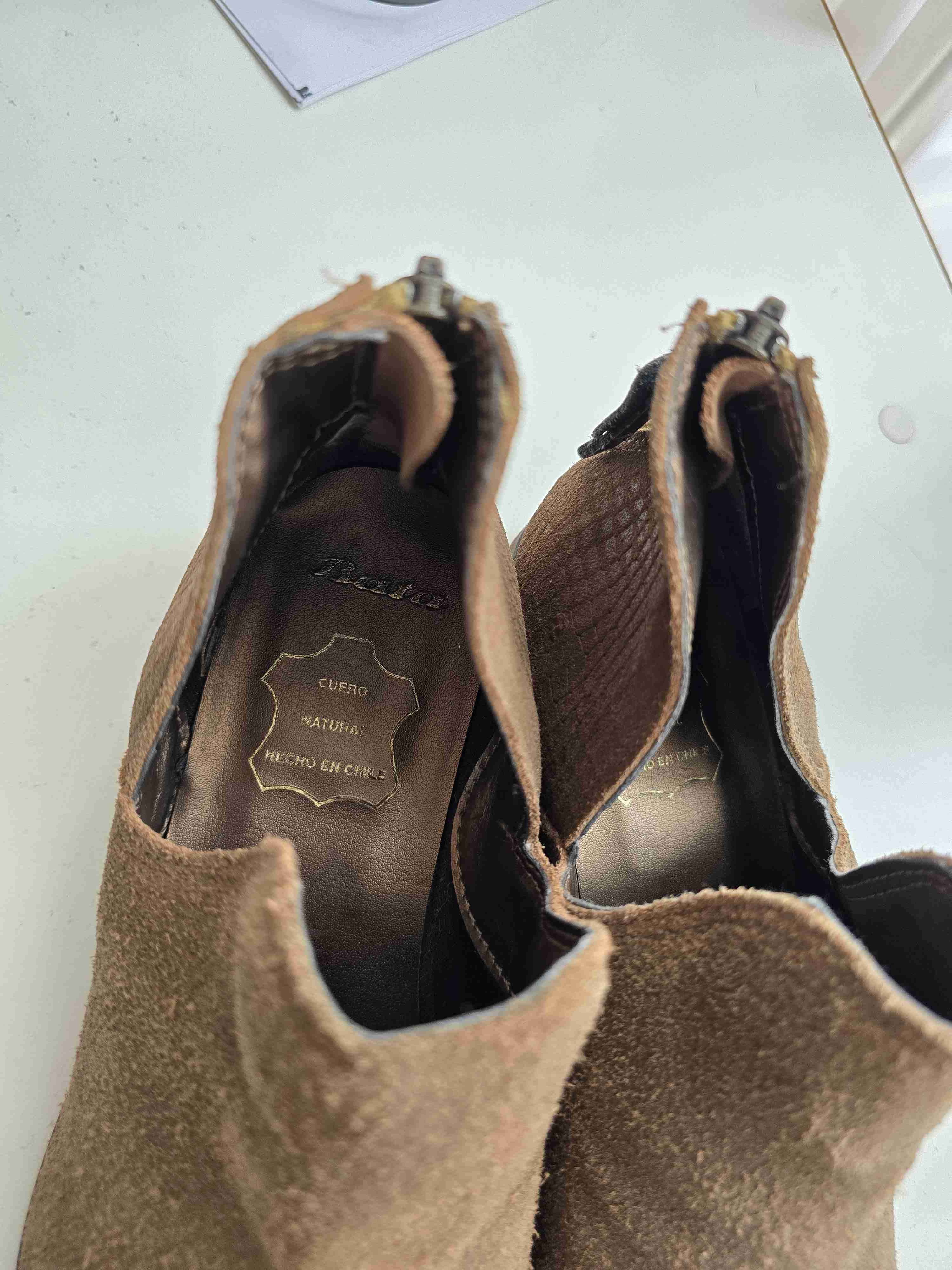 Botines café de Cuero T36 - miniatura 4