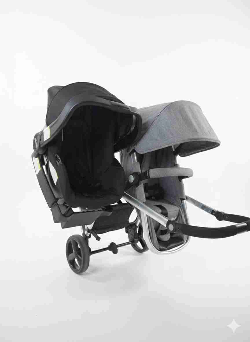 Coche para bebé gris - miniatura 5