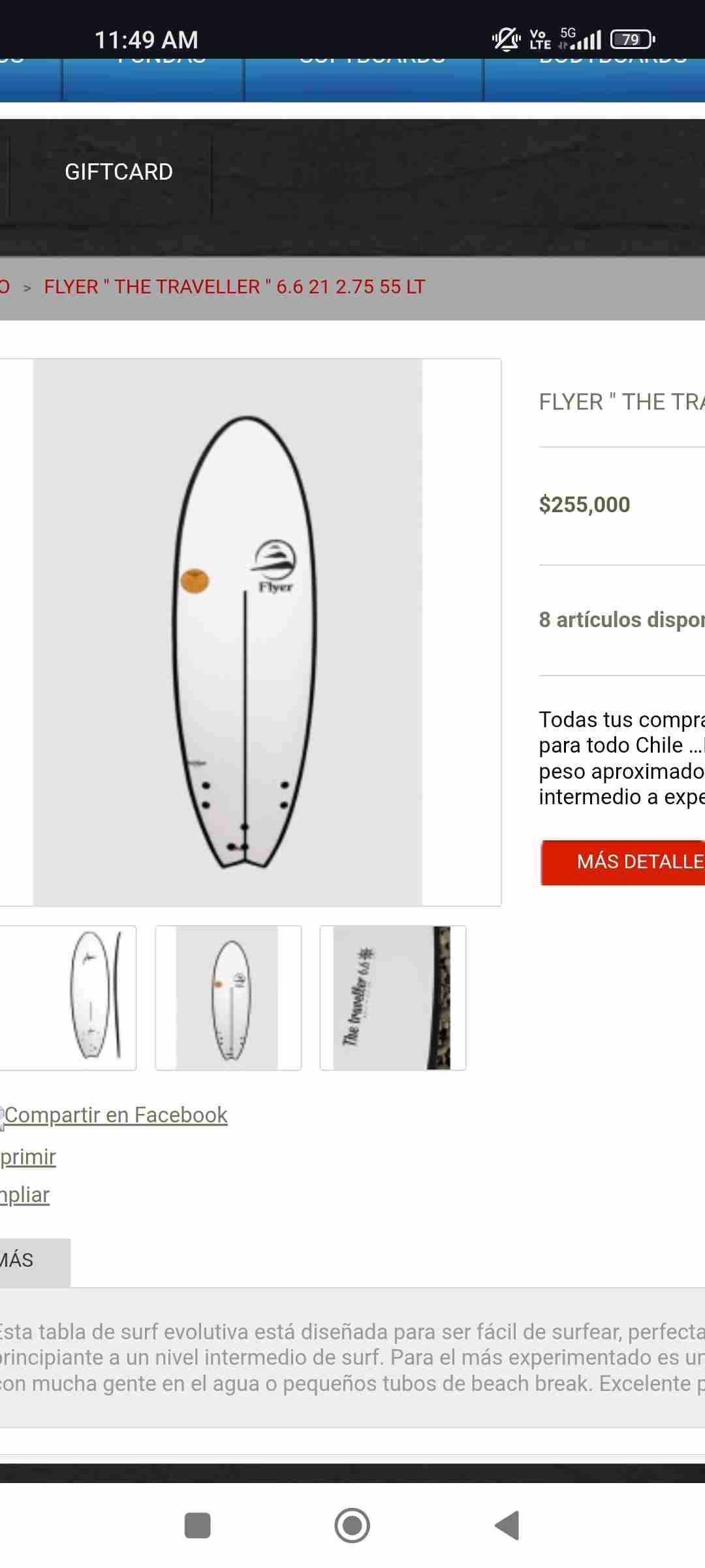 Tabla de surf flayer 6,6 - miniatura 5