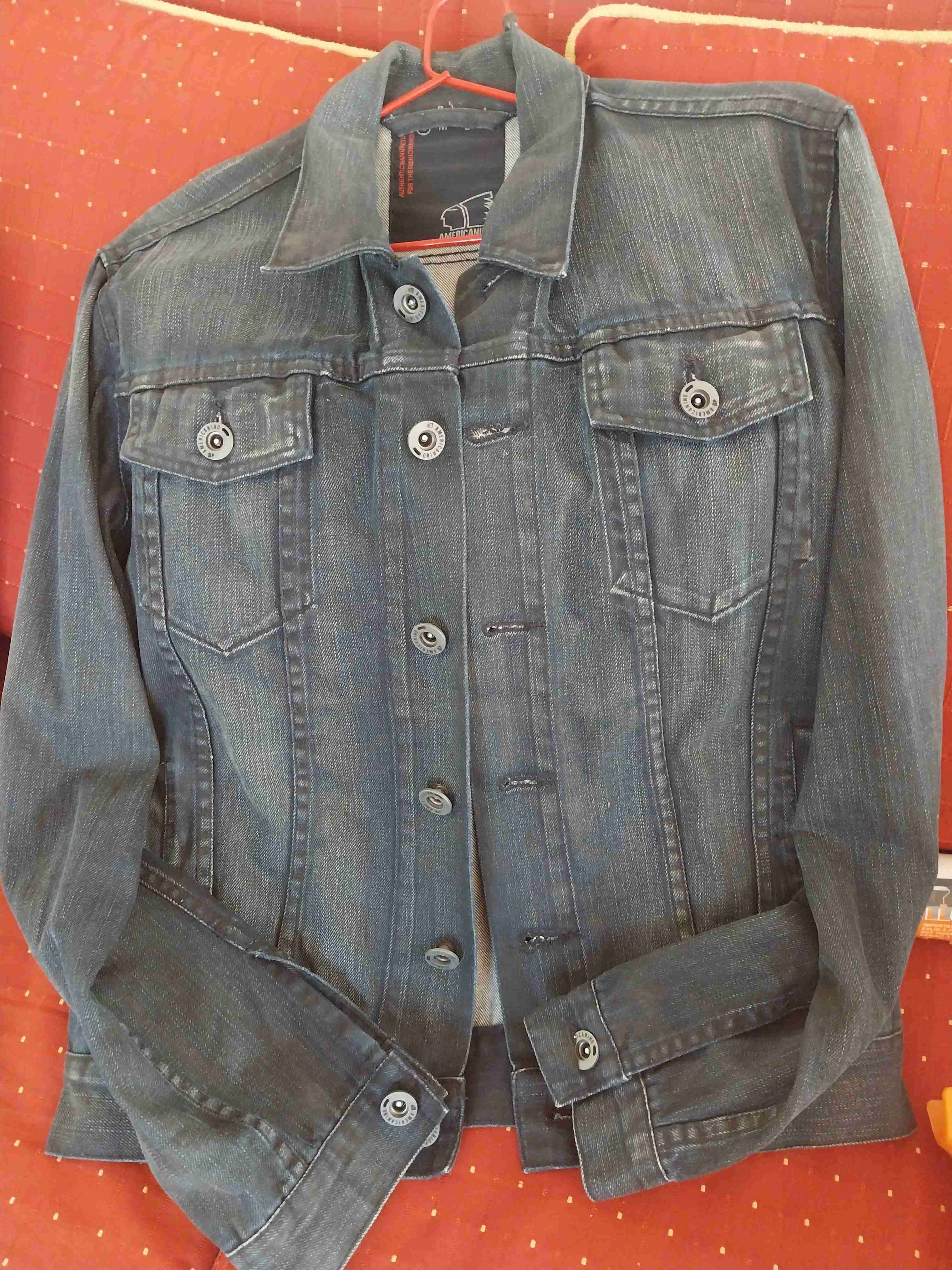 Chaqueta de mezclilla azul - miniatura 1