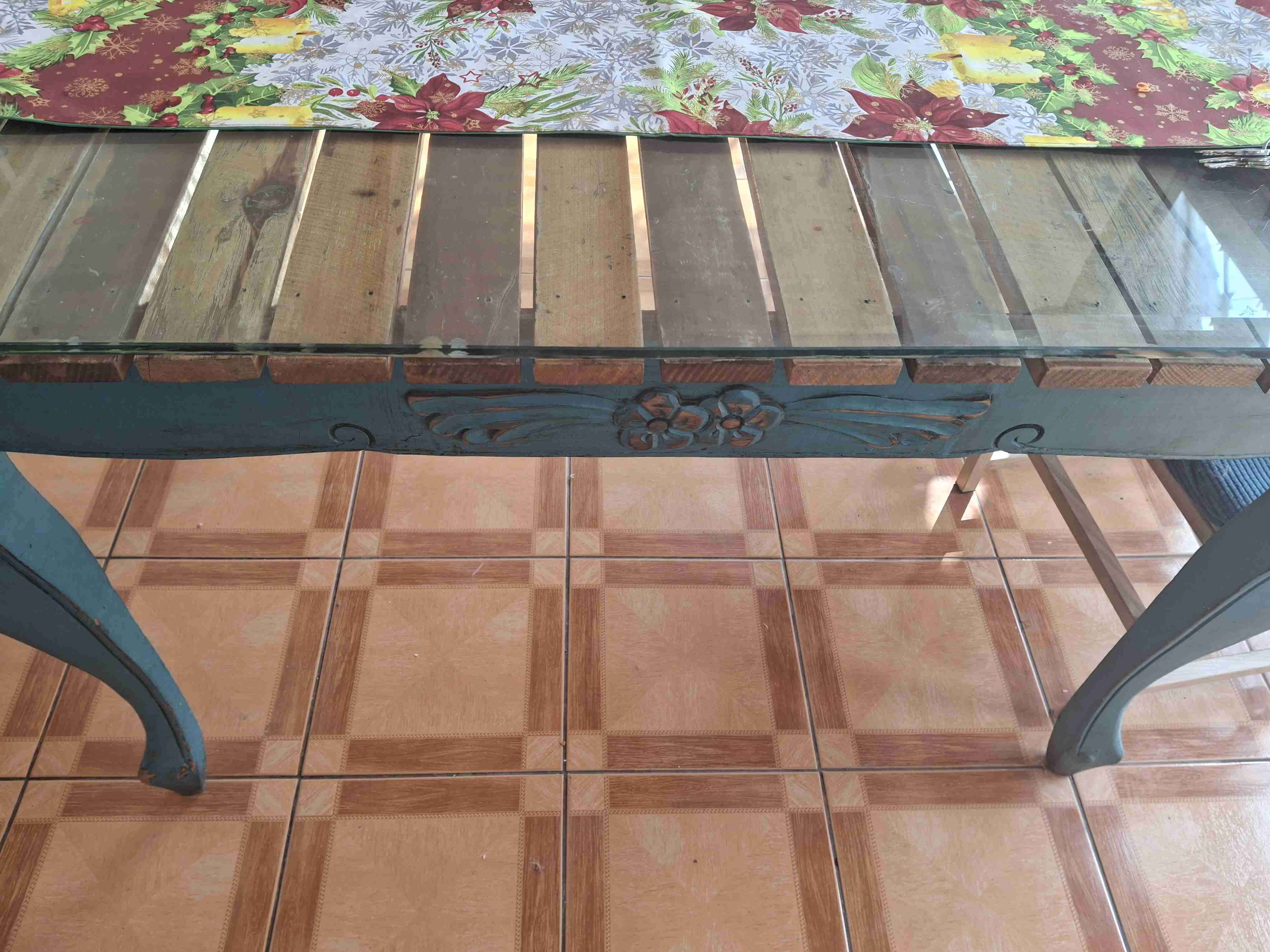 Mesa de comedor con vidrio - miniatura 2