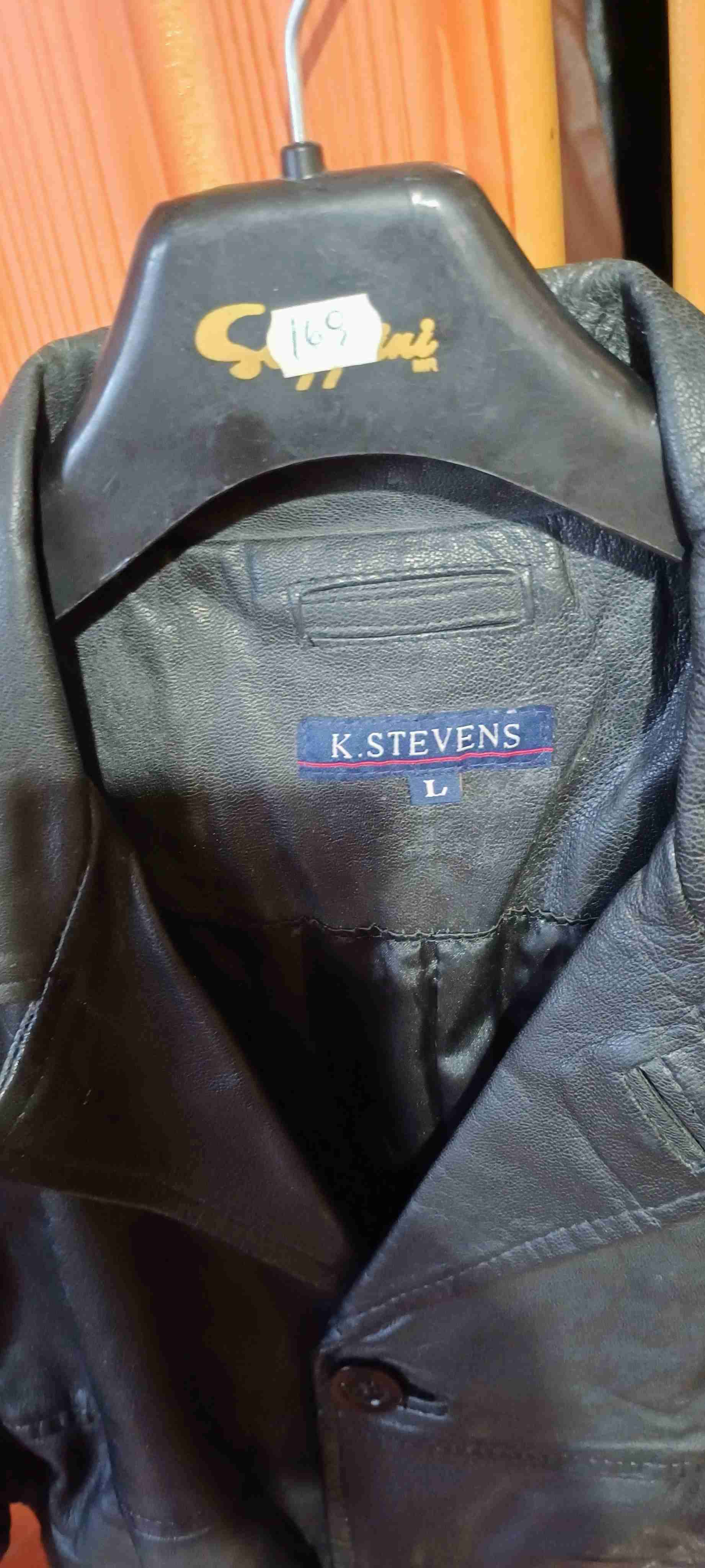 Chaqueta de cuero negra - miniatura 4