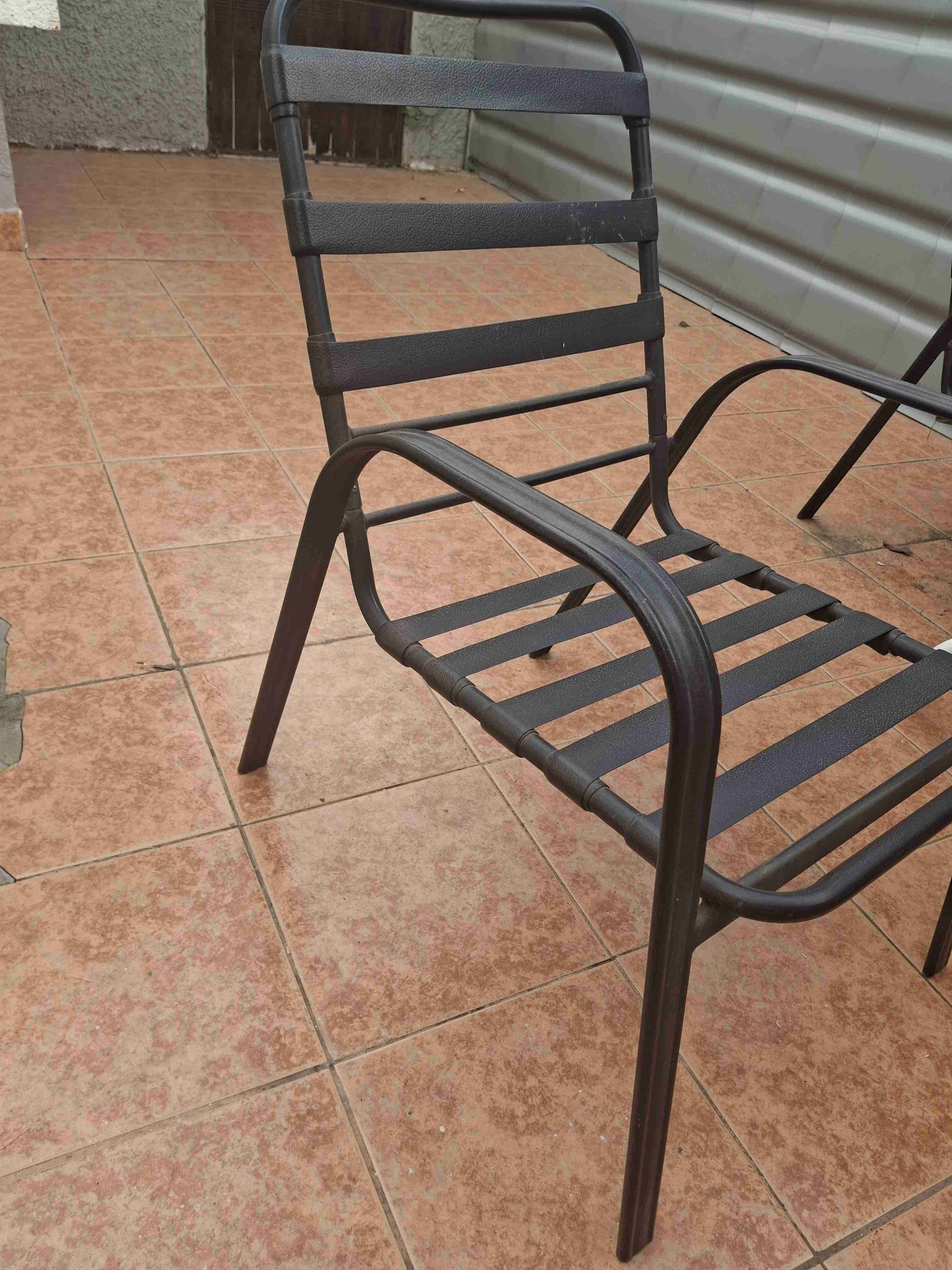 Silla de metal para exterior - miniatura 2