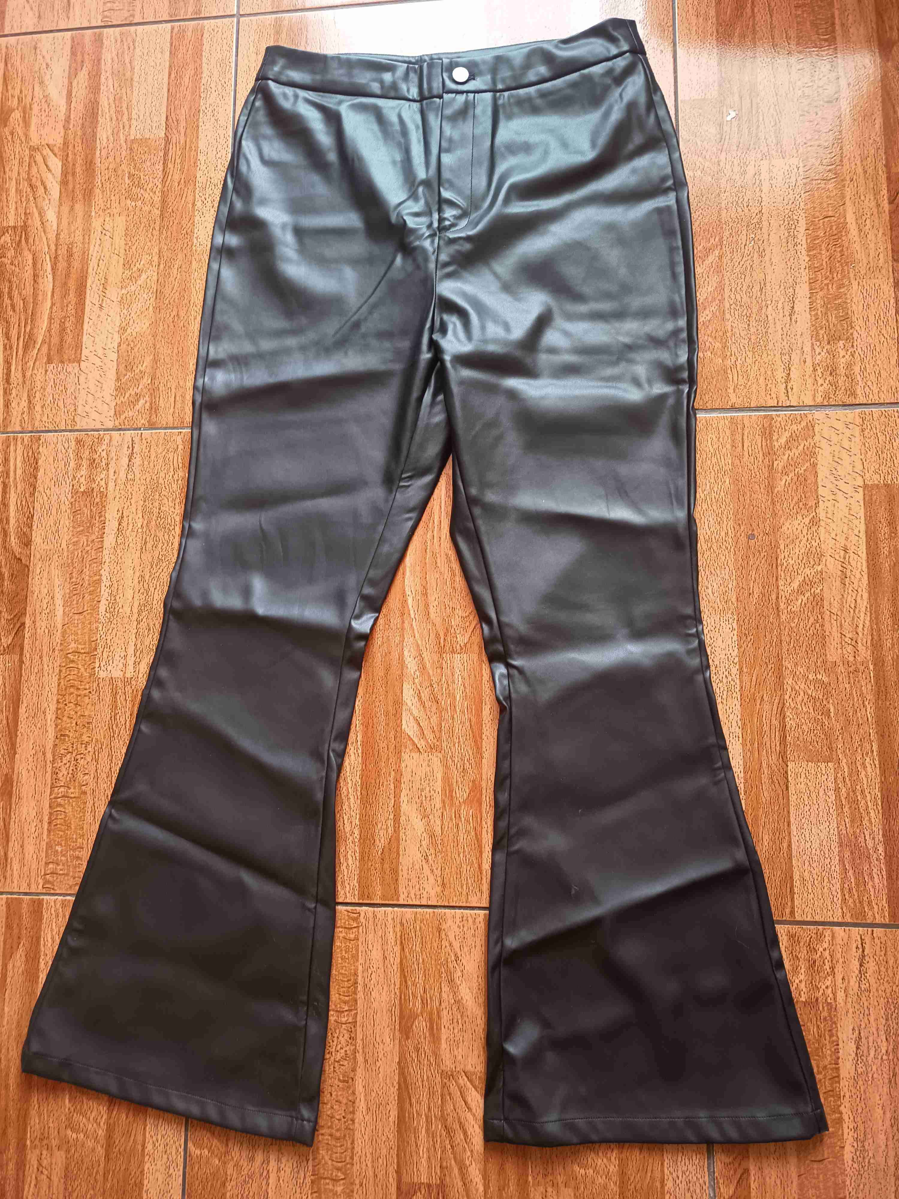 Pantalones de cuero negros