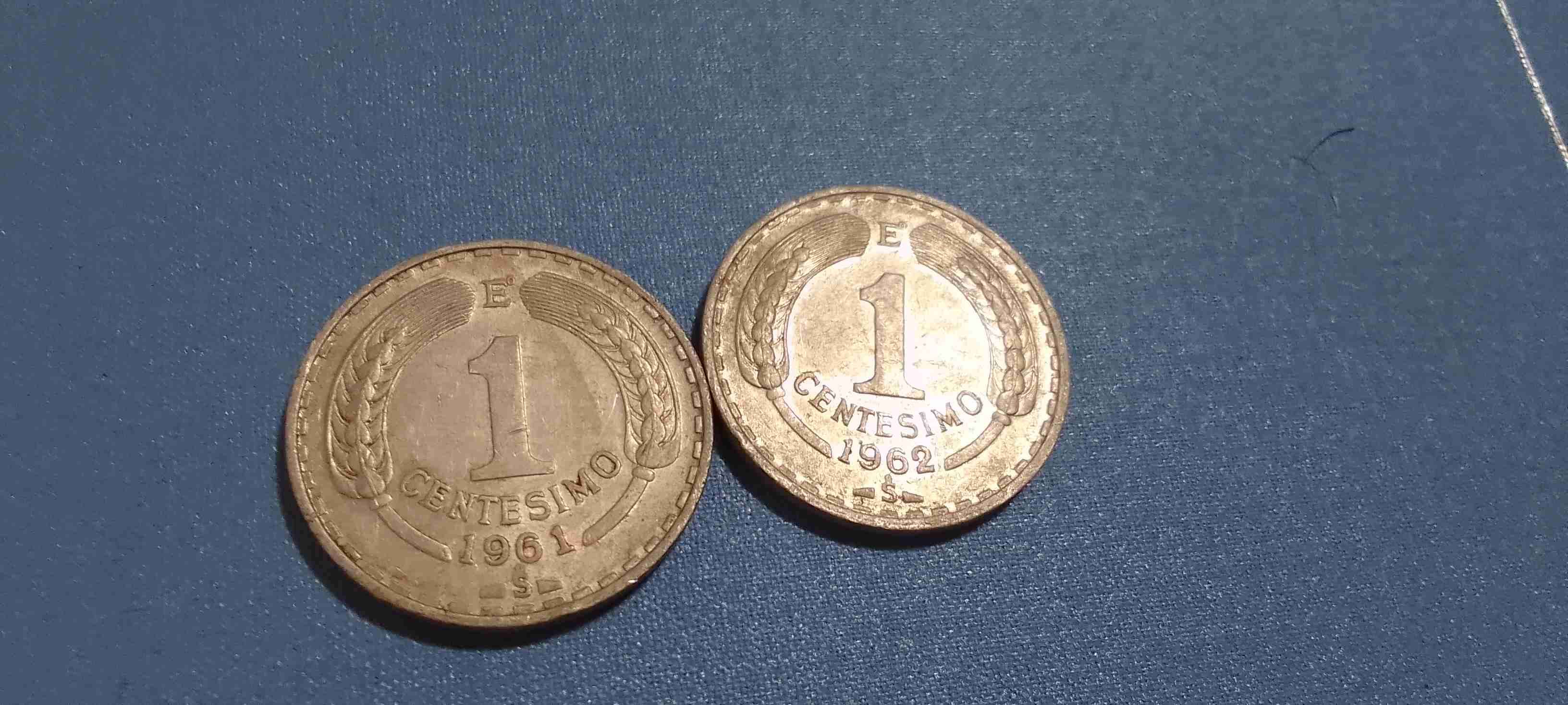 Monedas antiguas Chile 1 centésimo - miniatura 1