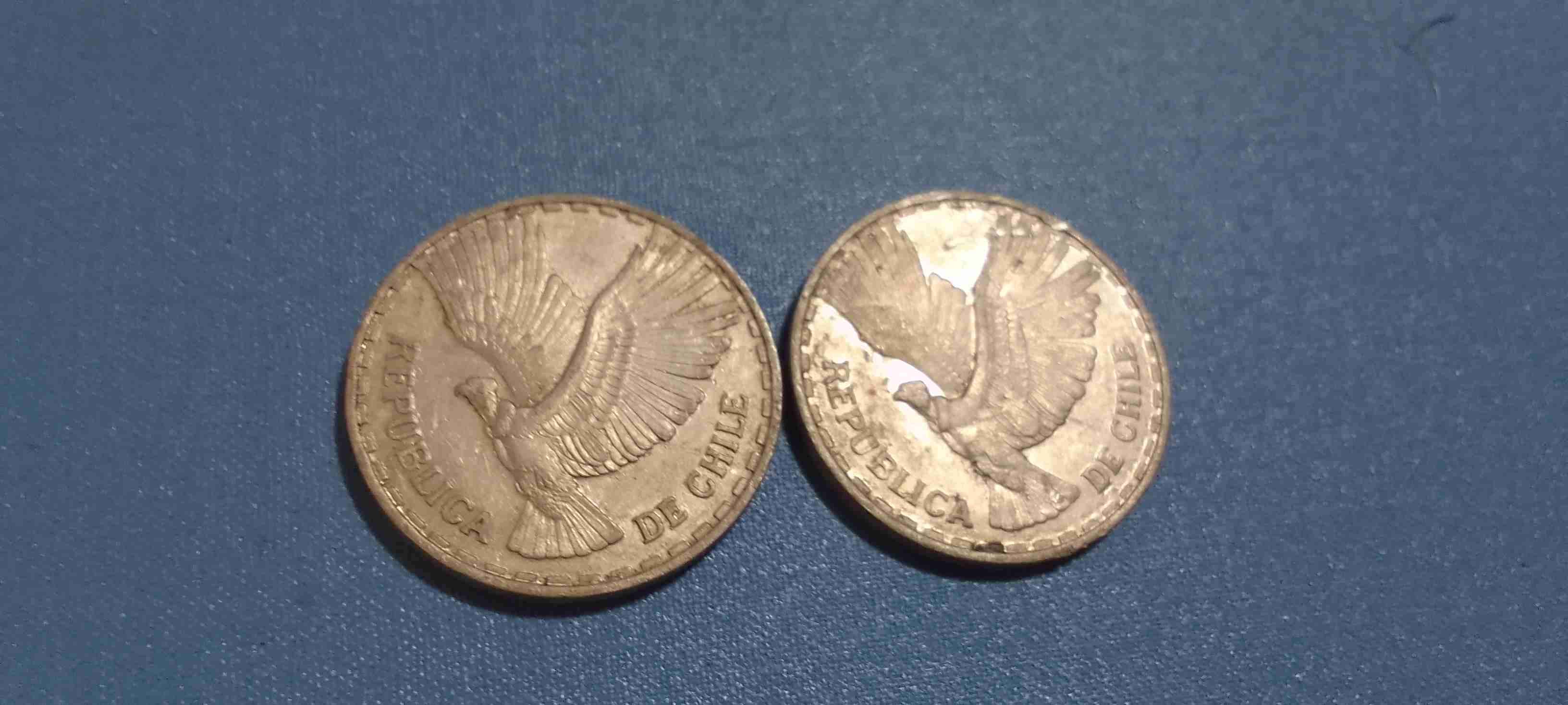 Monedas antiguas Chile 1 centésimo - miniatura 2