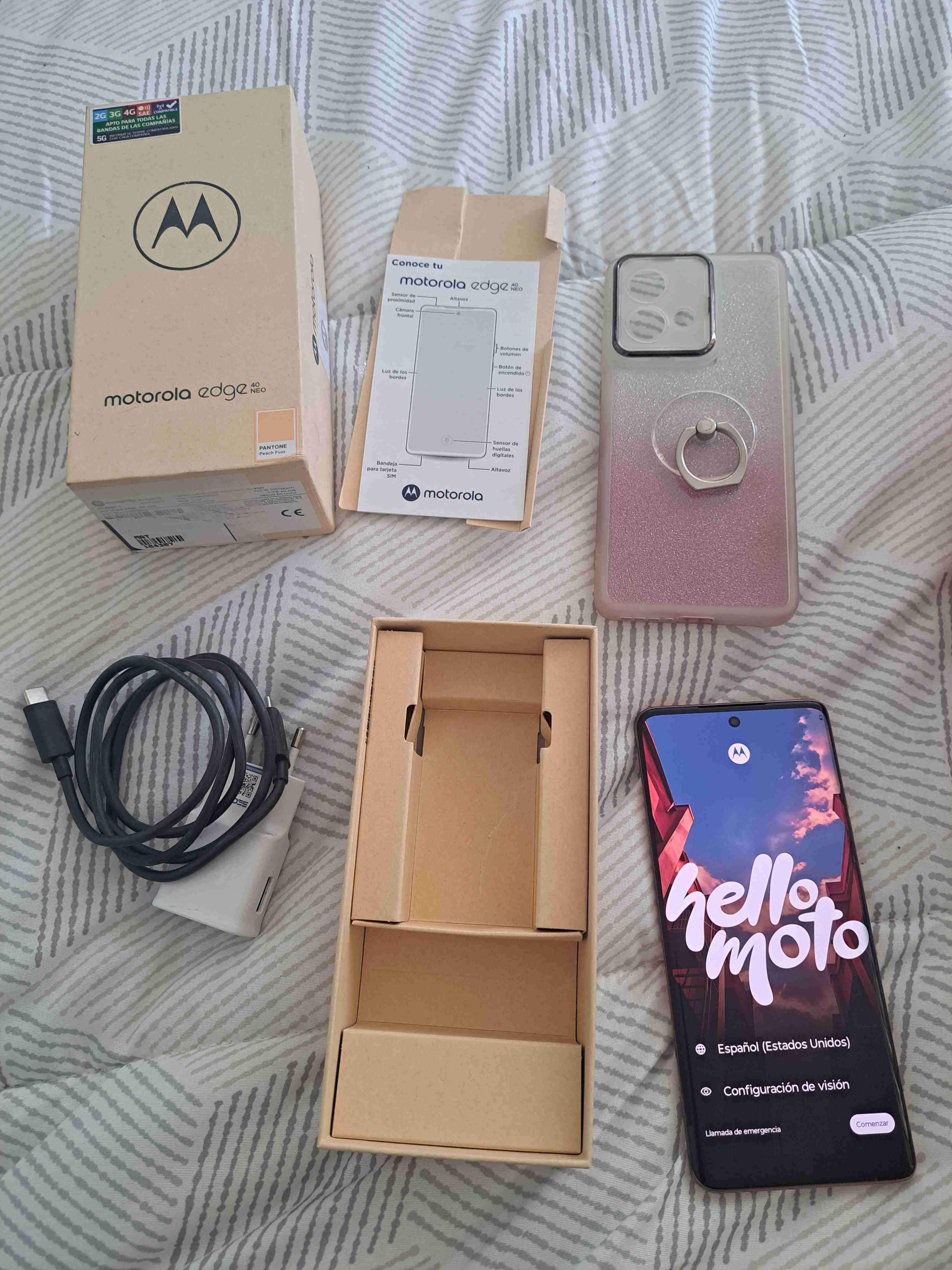 Smartphone Motorola  al 100% con caja y accesorios - miniatura 2