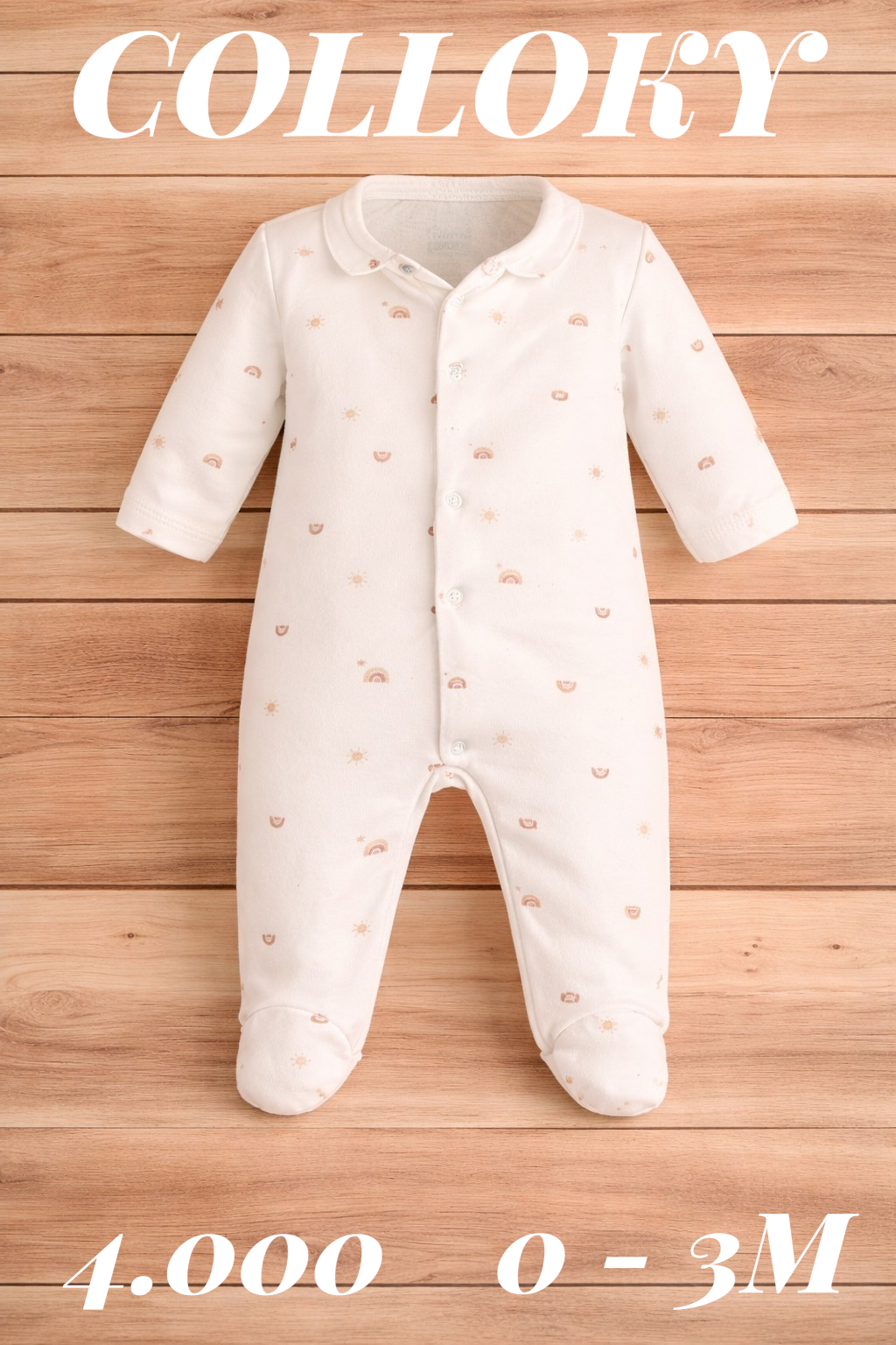 Zapatos de bebé blancos Colloky - miniatura 5