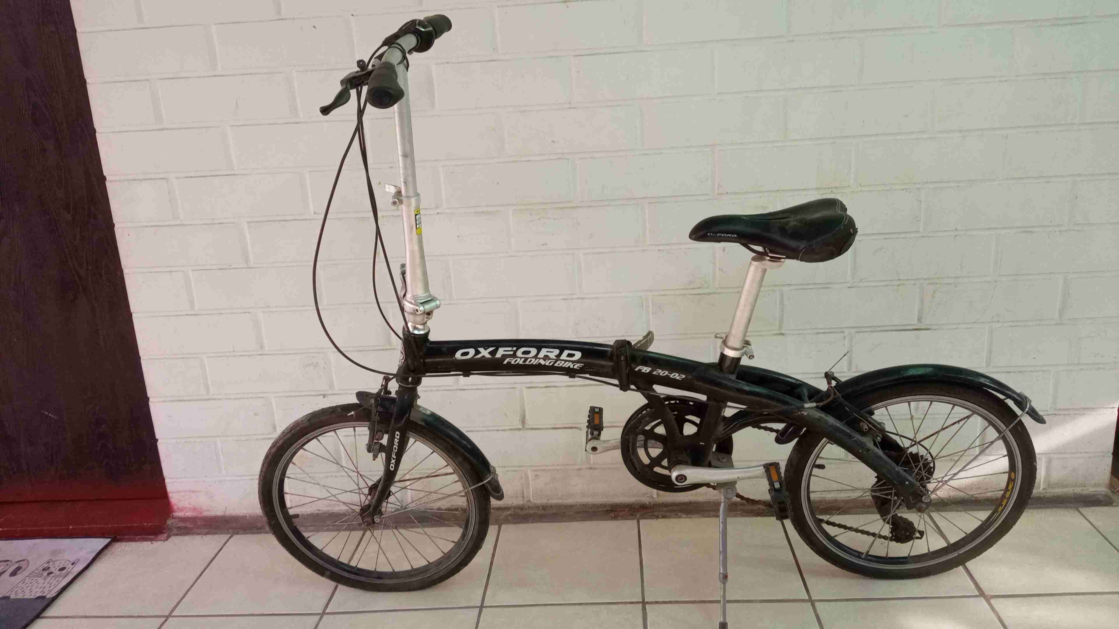 Bicicleta plegable Oxford negra - miniatura 1