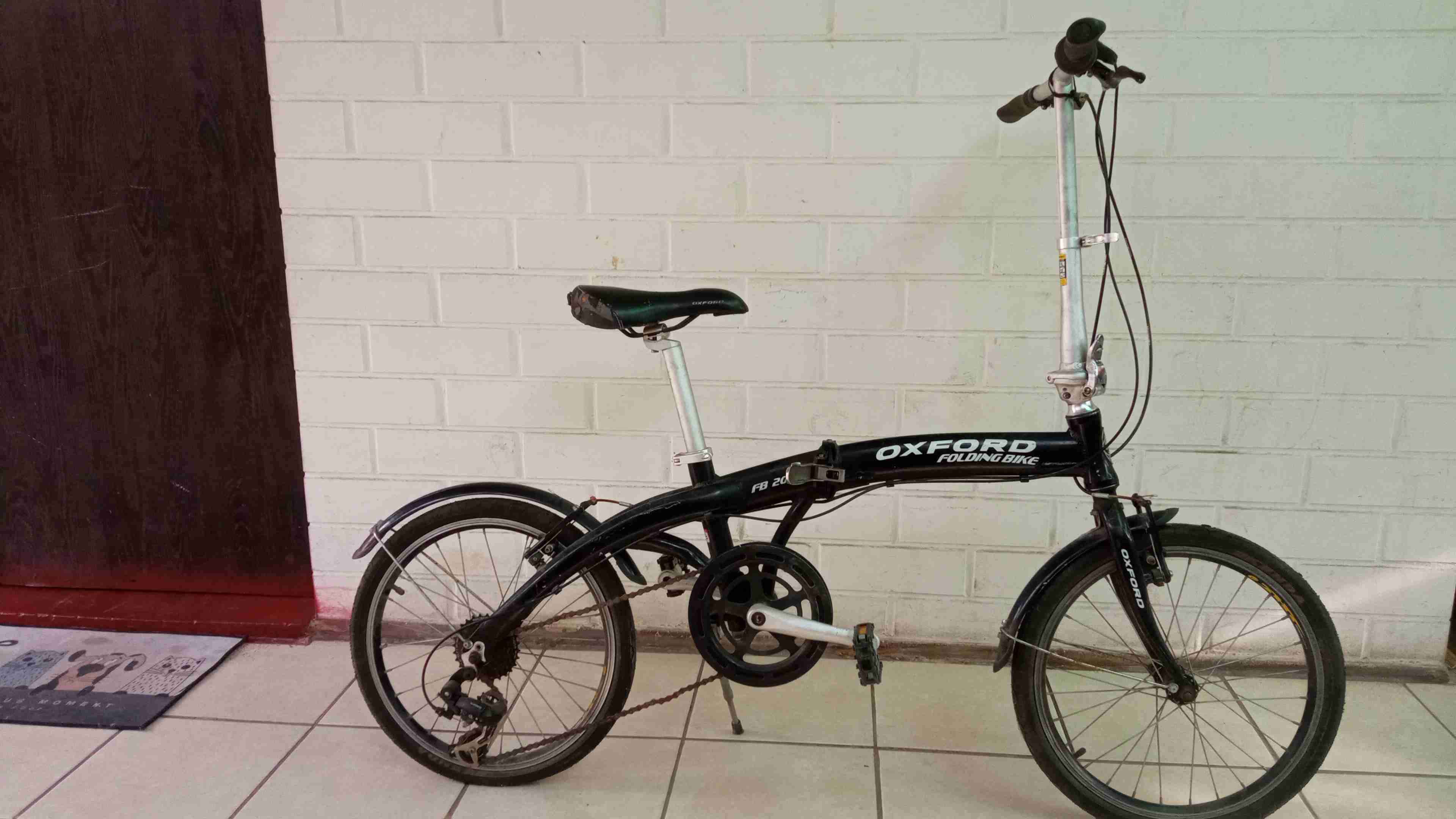 Bicicleta plegable Oxford negra - miniatura 2