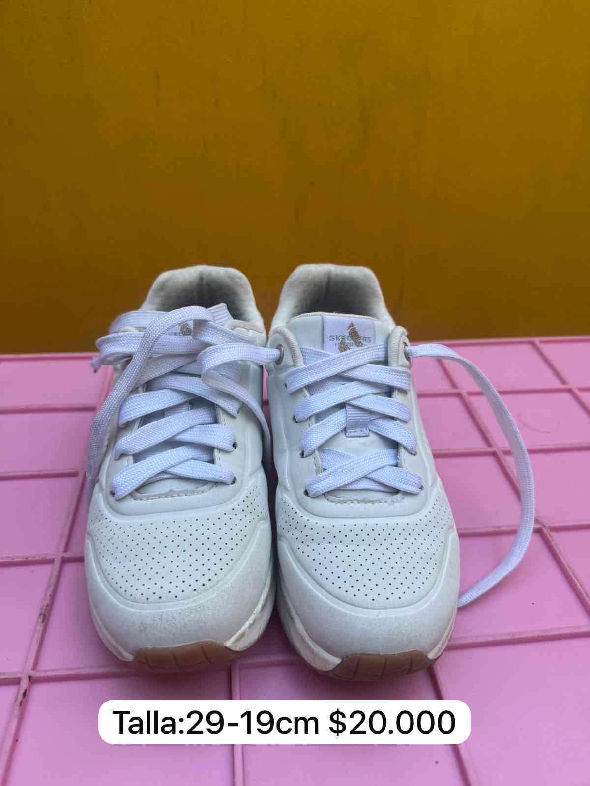 Zapatillas Skechers blancas tallas 29 - miniatura 3