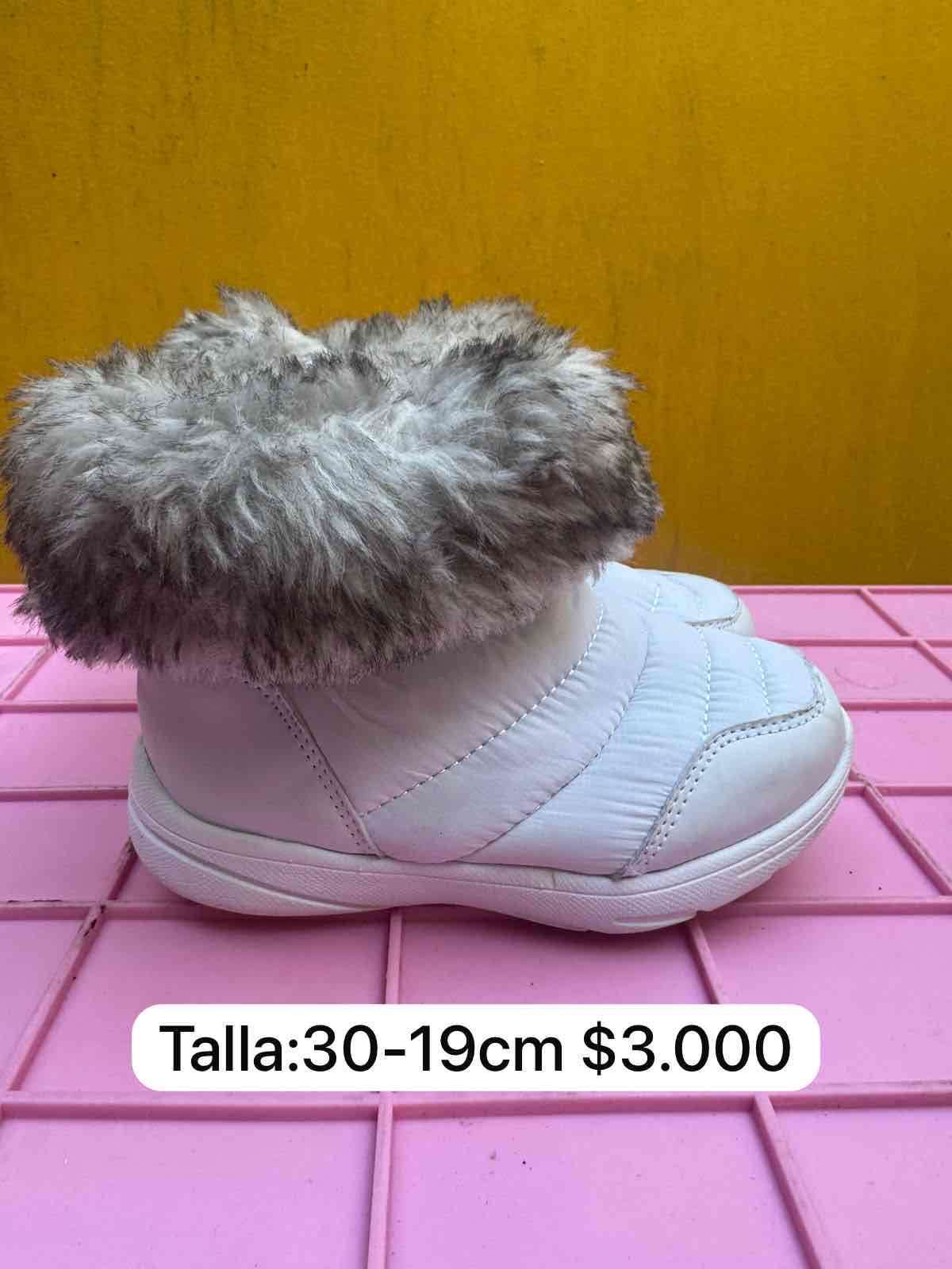 Botas para niña blancas con forro - miniatura 1