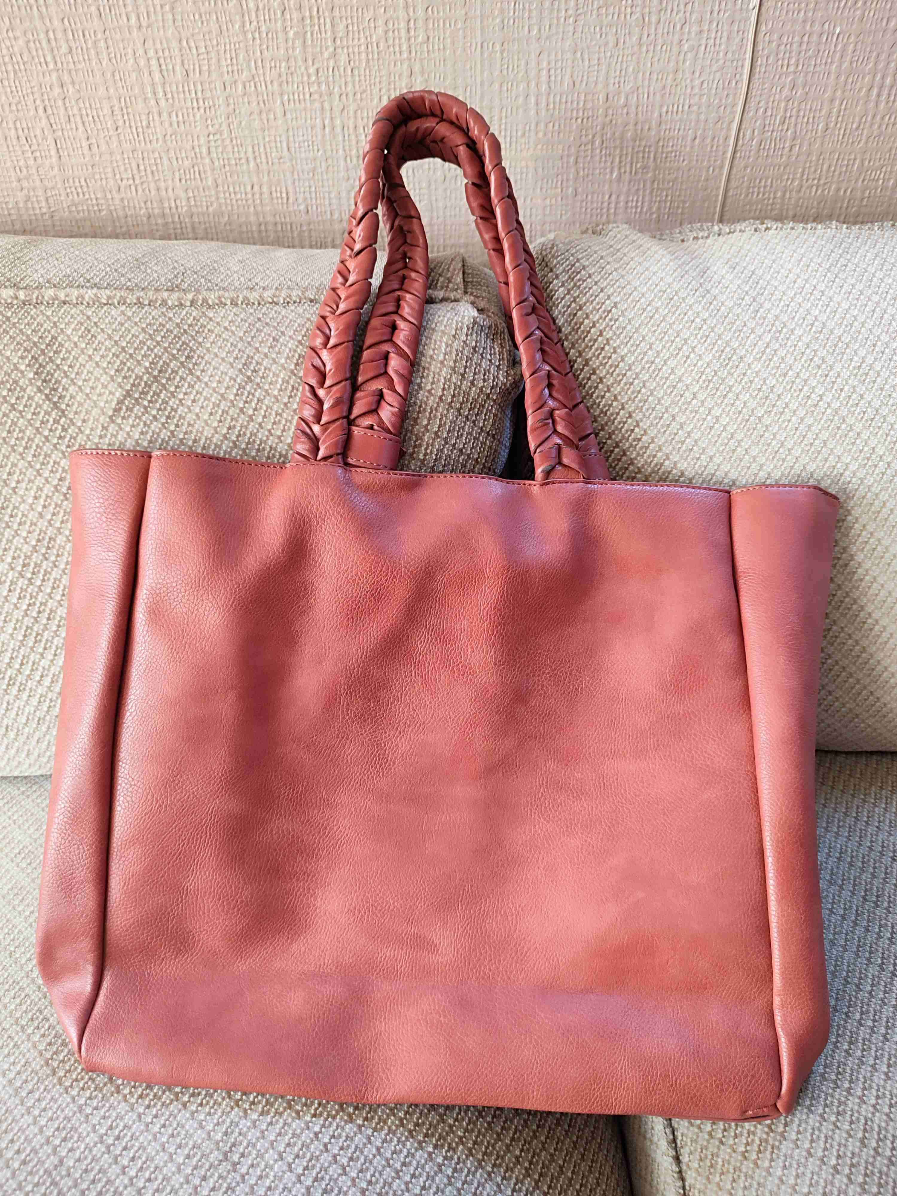 Cartera Grande Rojo Pálido Marca Humana - miniatura 2