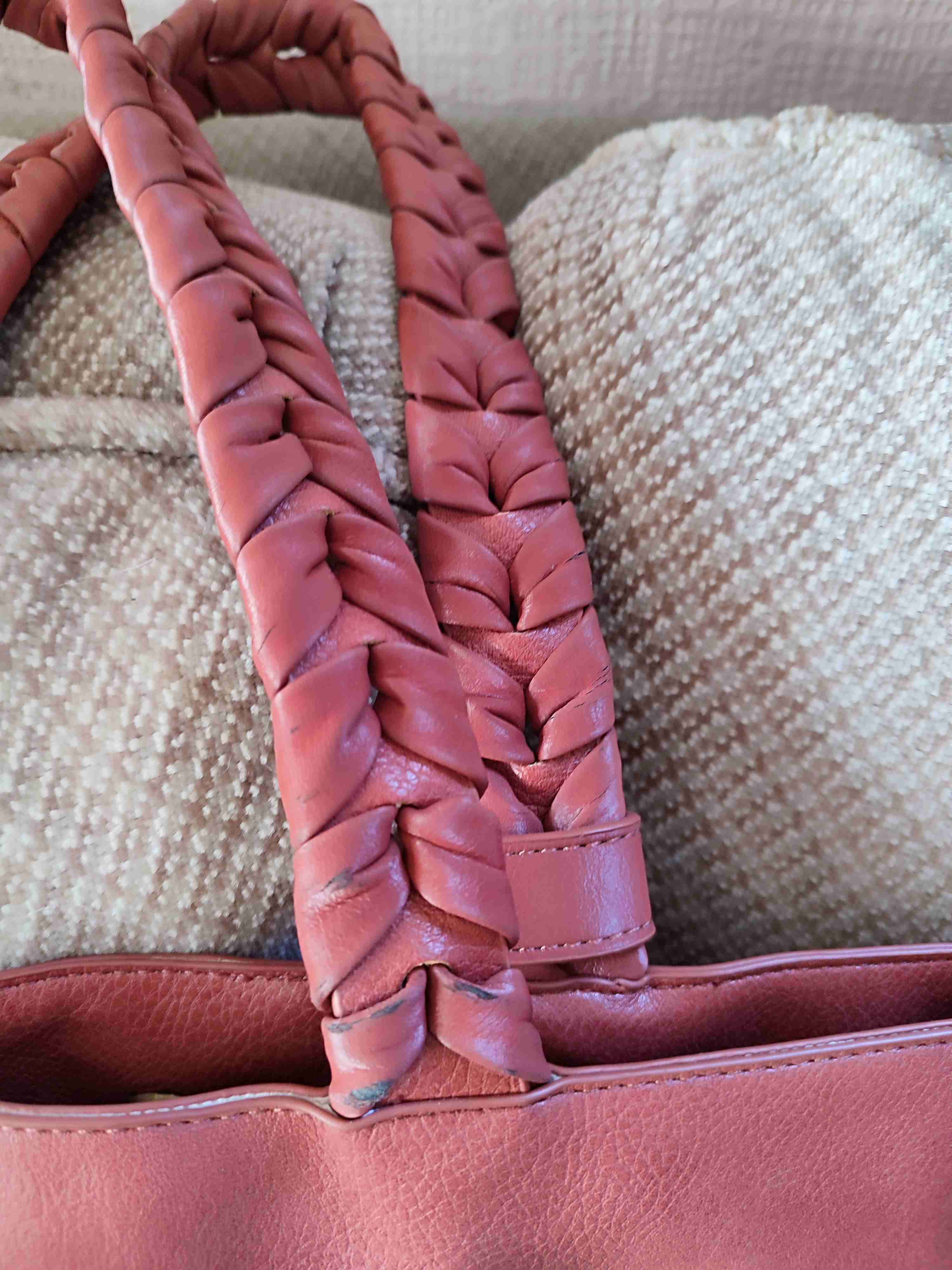 Cartera Grande Rojo Pálido Marca Humana - miniatura 3