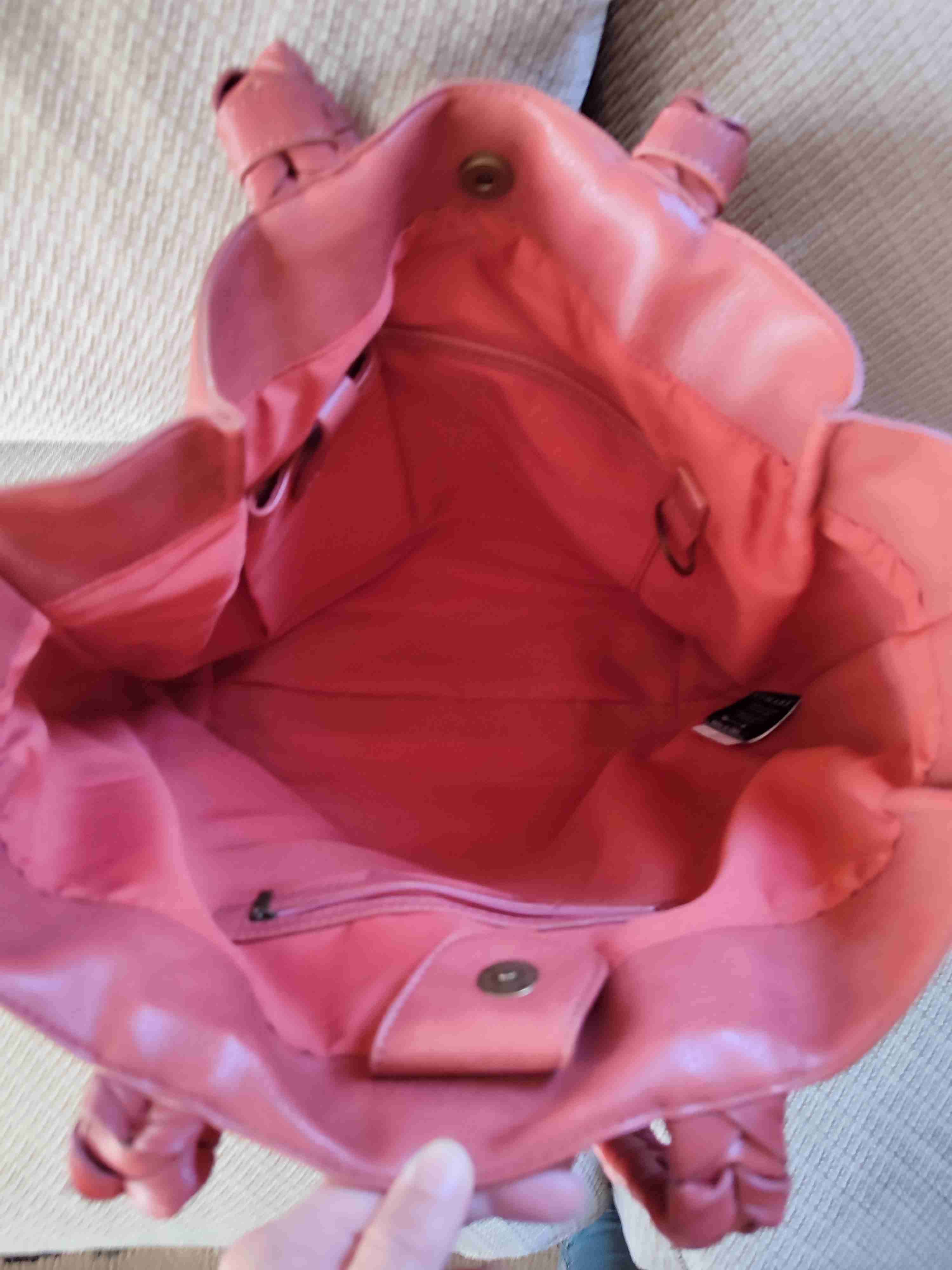 Cartera Grande Rojo Pálido Marca Humana - miniatura 4