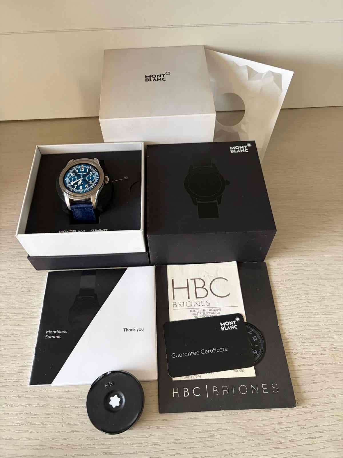 Reloj smartwactch Montblanc Summit azul - miniatura 2